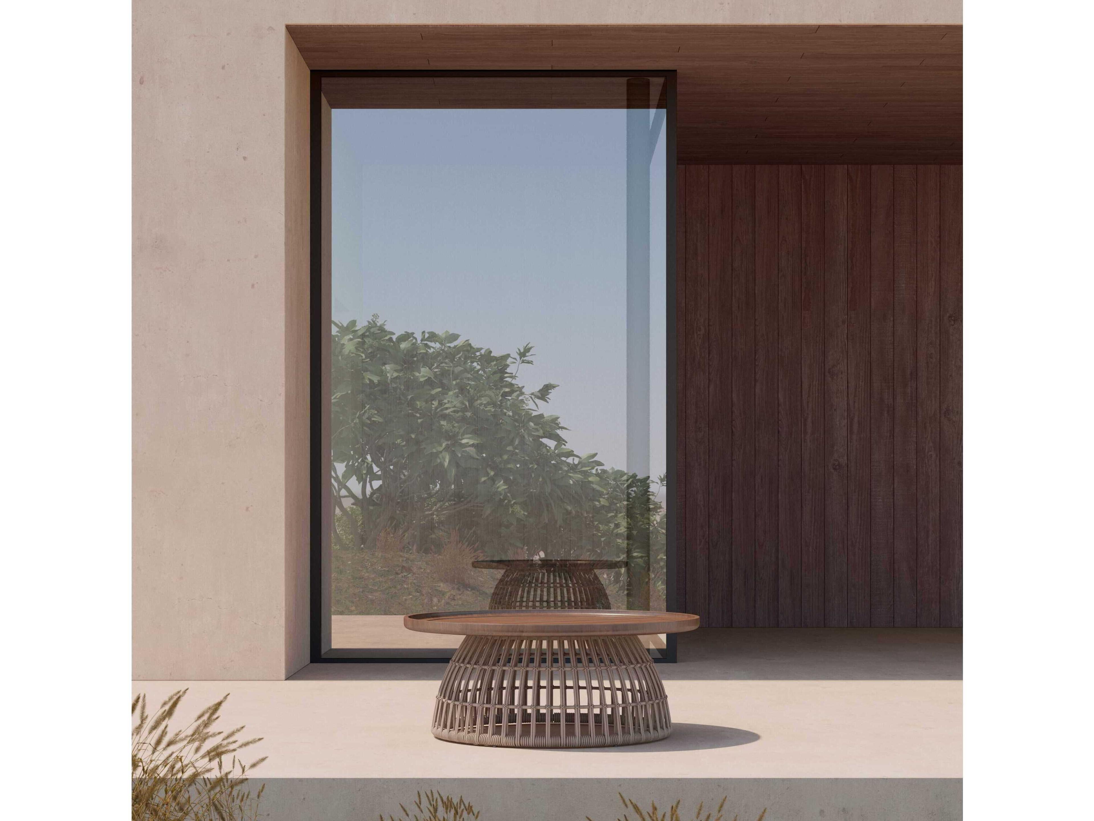 Azzurro Living Sicily Aluminum Round Coffee Table