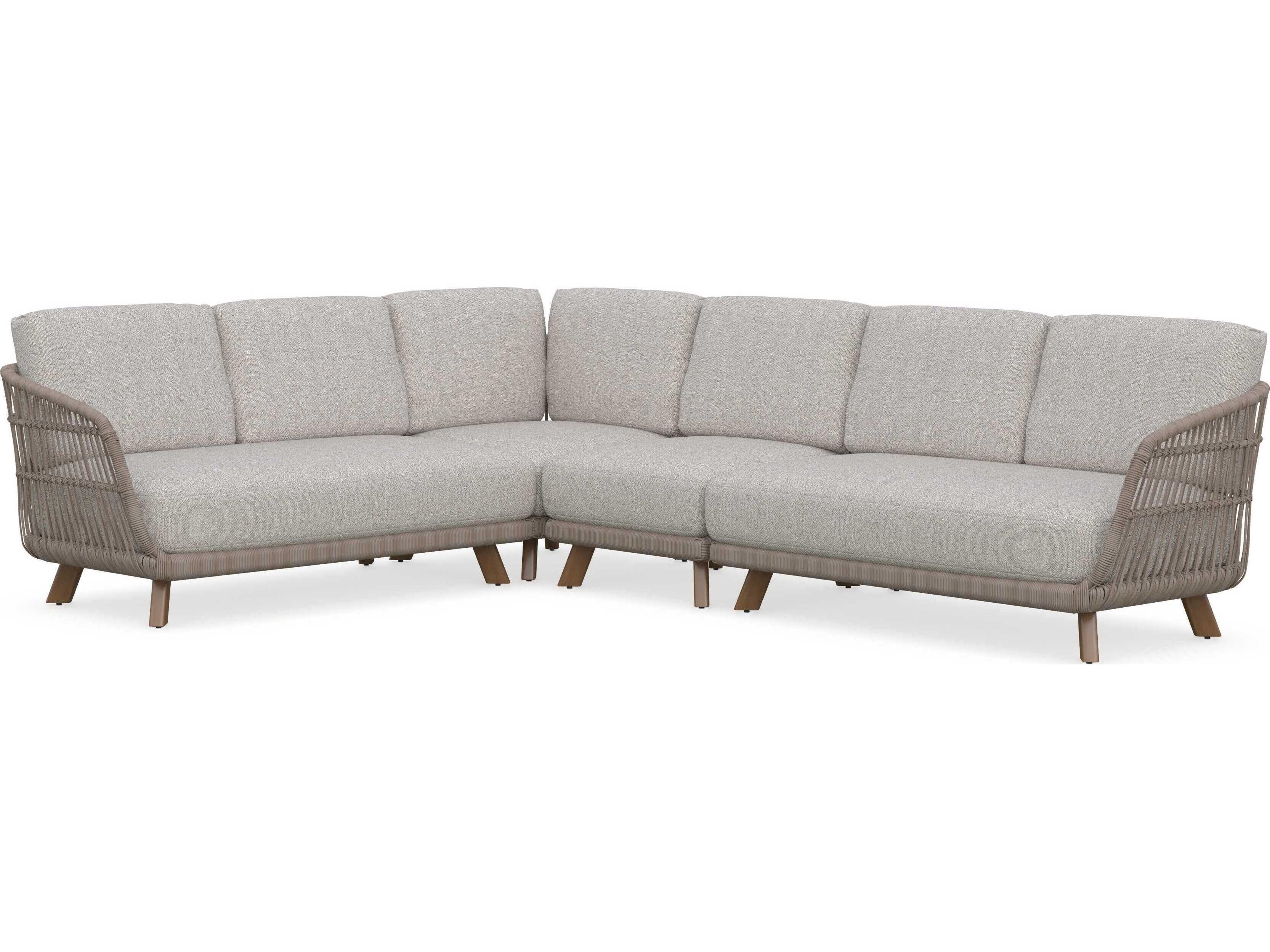 Azzurro Living Sicily Aluminum Cushion Sofa Left Arm Facing