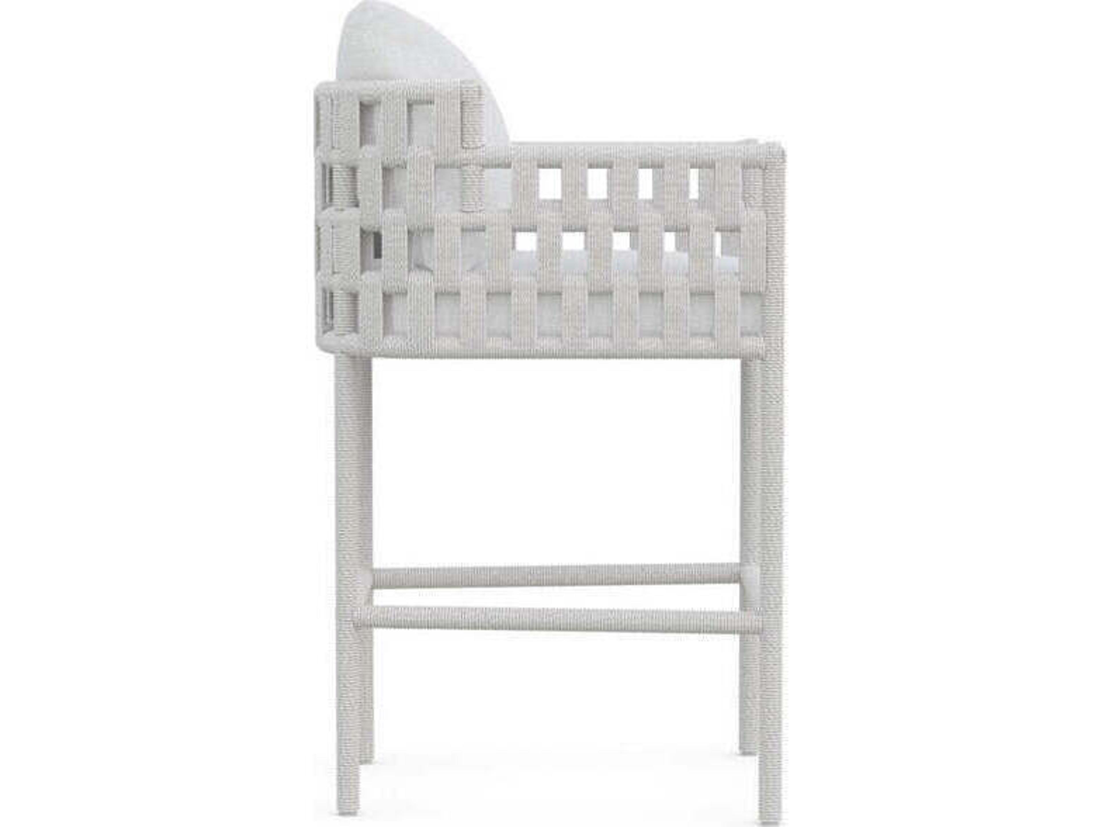 Azzurro Living Santa Cruz Aluminum Cushion Bar Stool