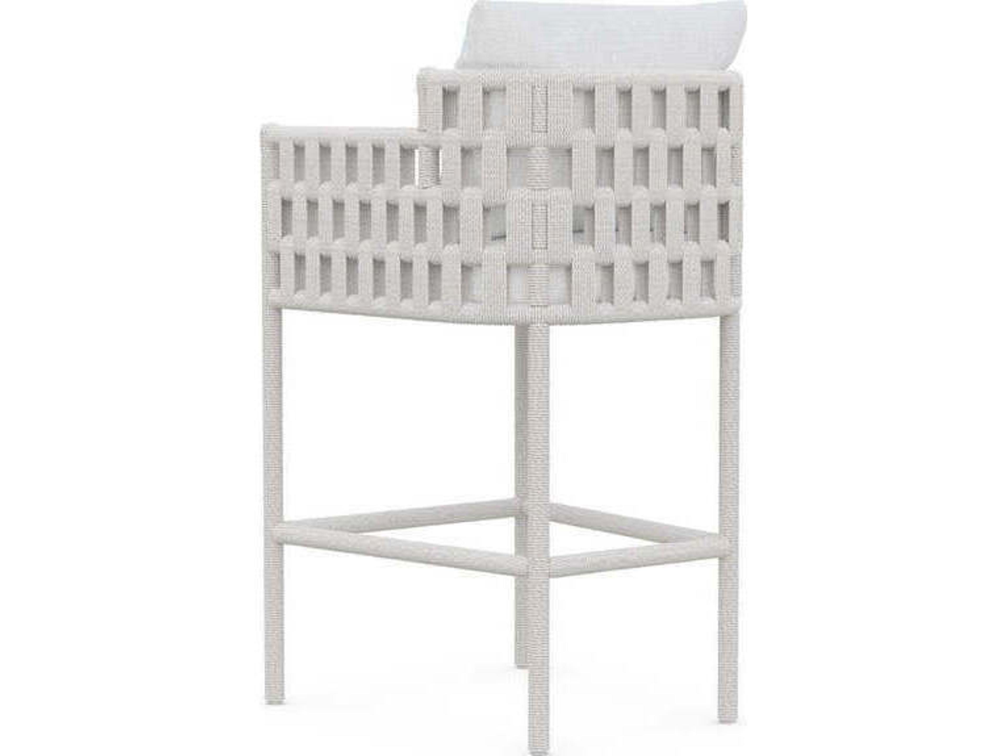 Azzurro Living Santa Cruz Aluminum Cushion Bar Stool