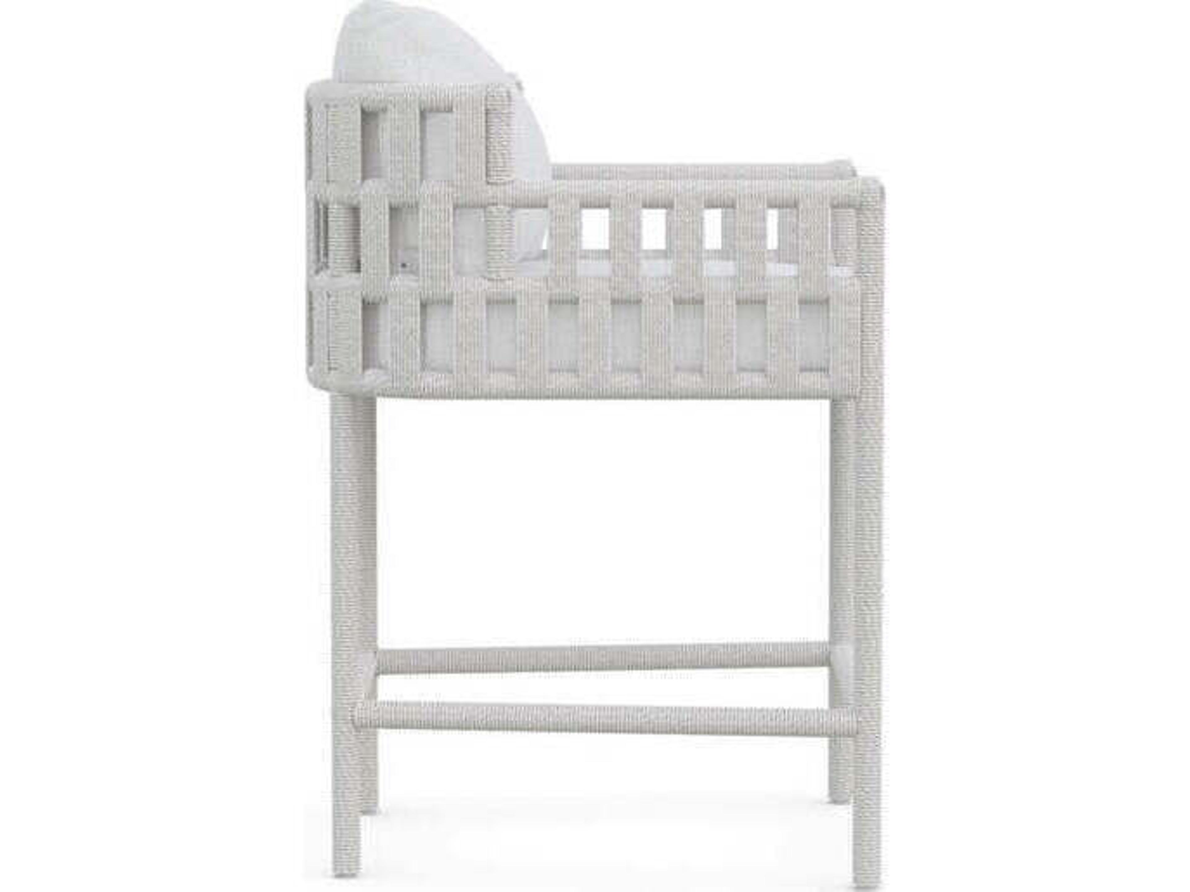 Azzurro Living Santa Cruz Aluminum Cushion Counter Stool