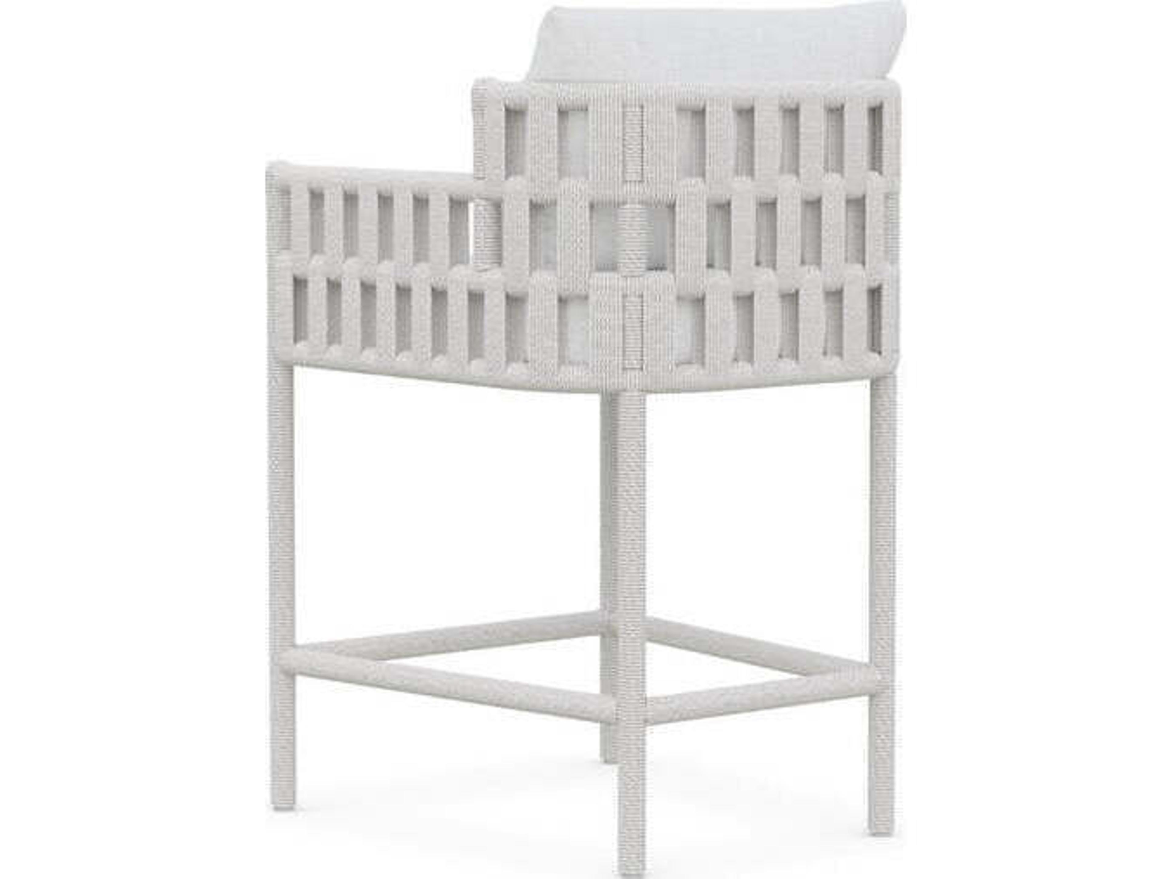 Azzurro Living Santa Cruz Aluminum Cushion Counter Stool