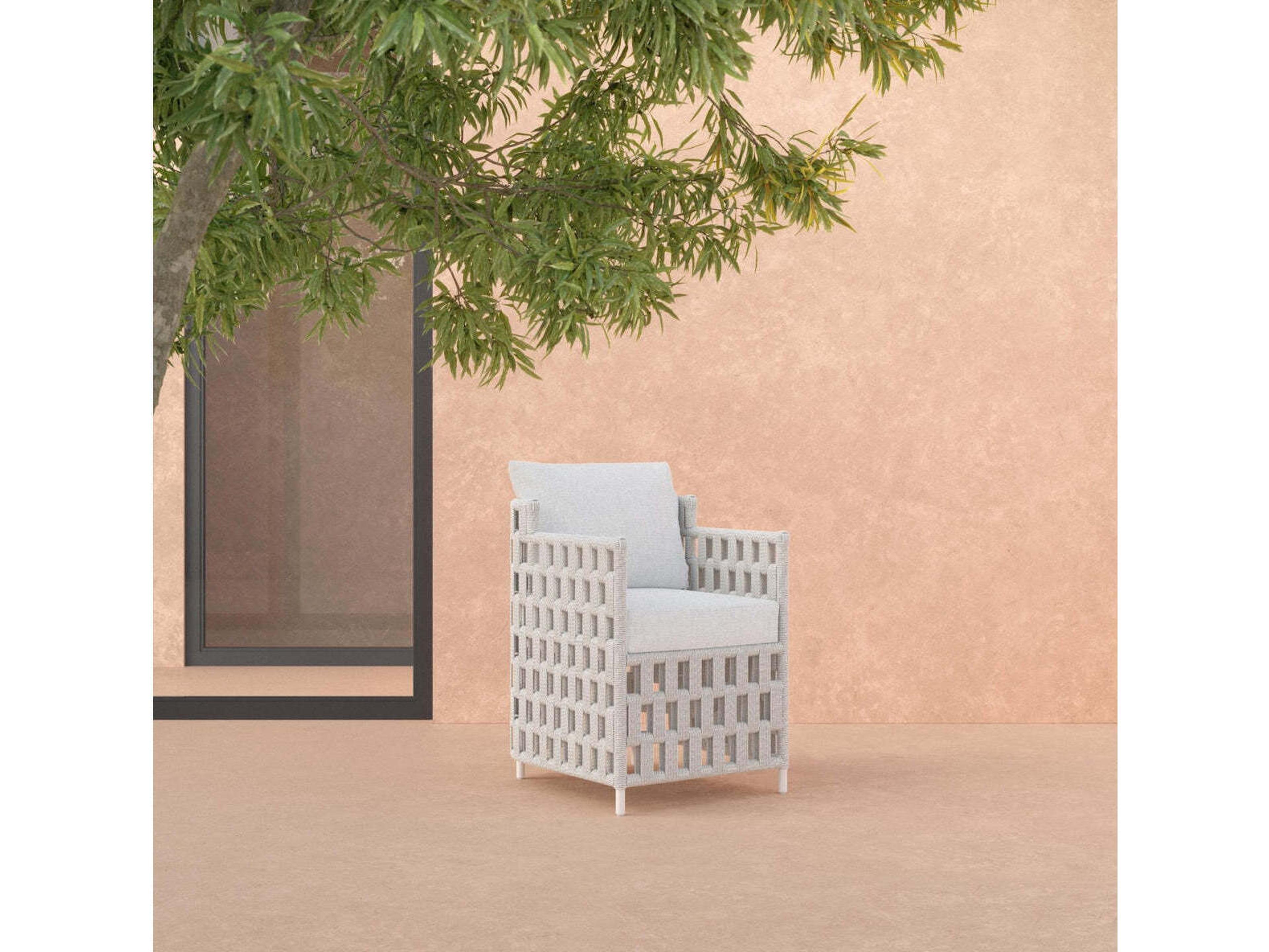 Azzurro Living Santa Cruz Aluminum Cushion Dining Chair