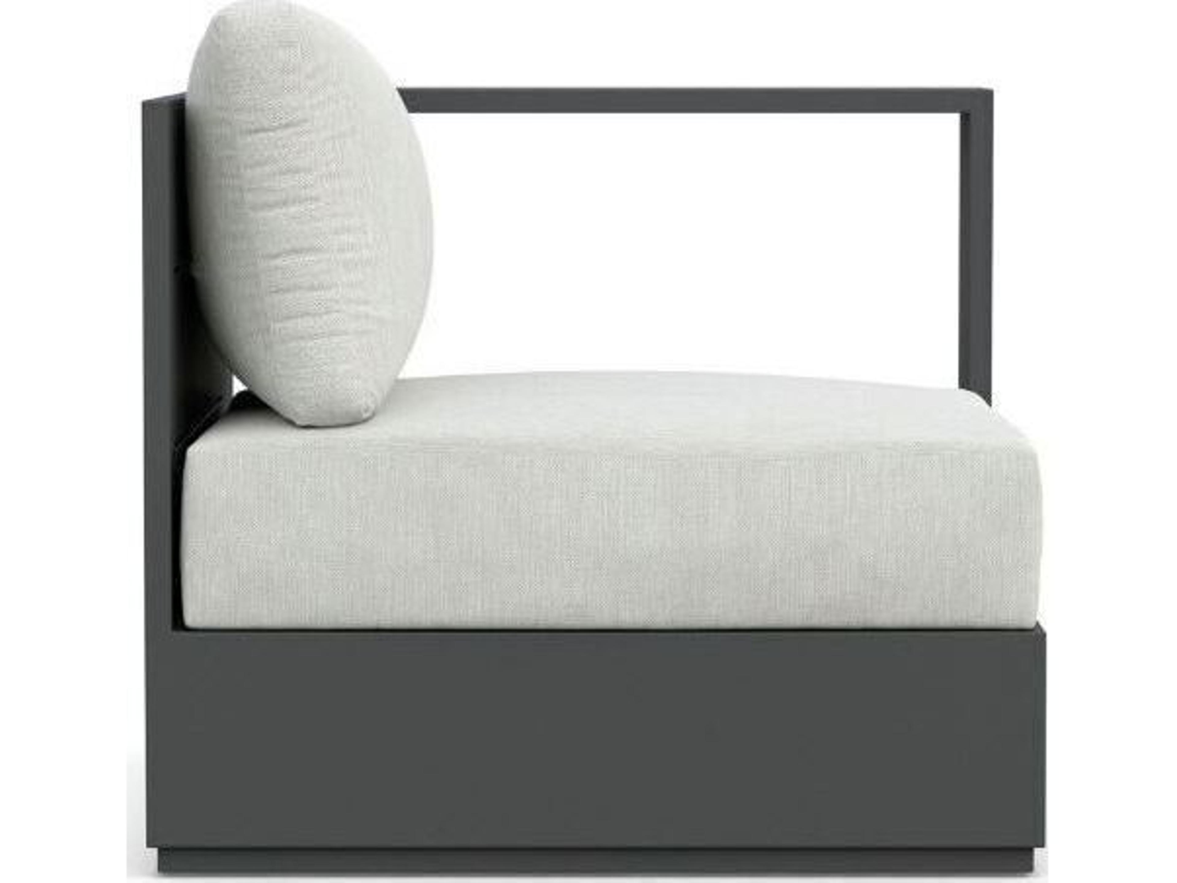 Azzurro Living Sydney Aluminum Cushion Lounge Chair Left Arm