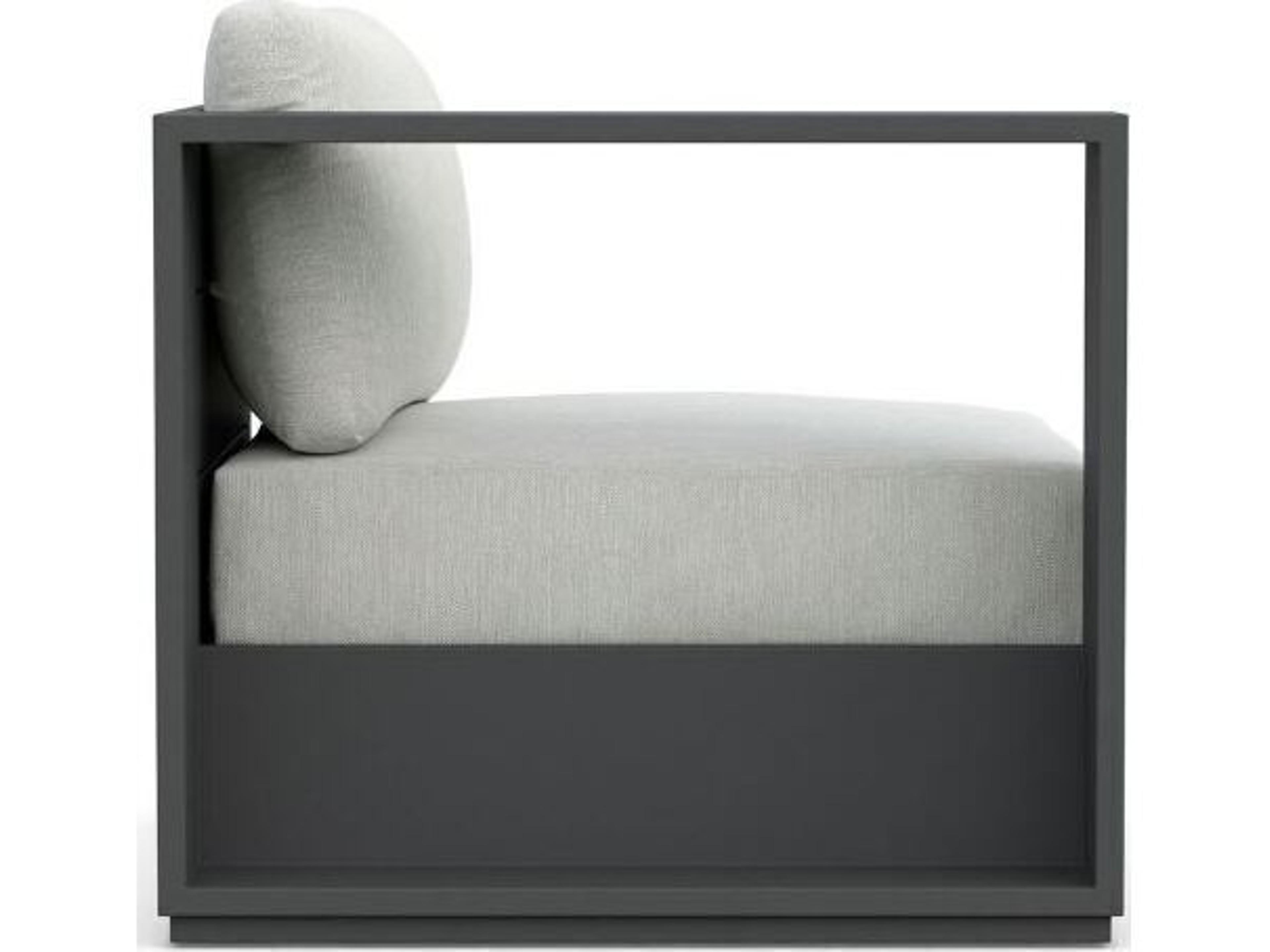 Azzurro Living Sydney Aluminum Cushion Lounge Chair Right Arm