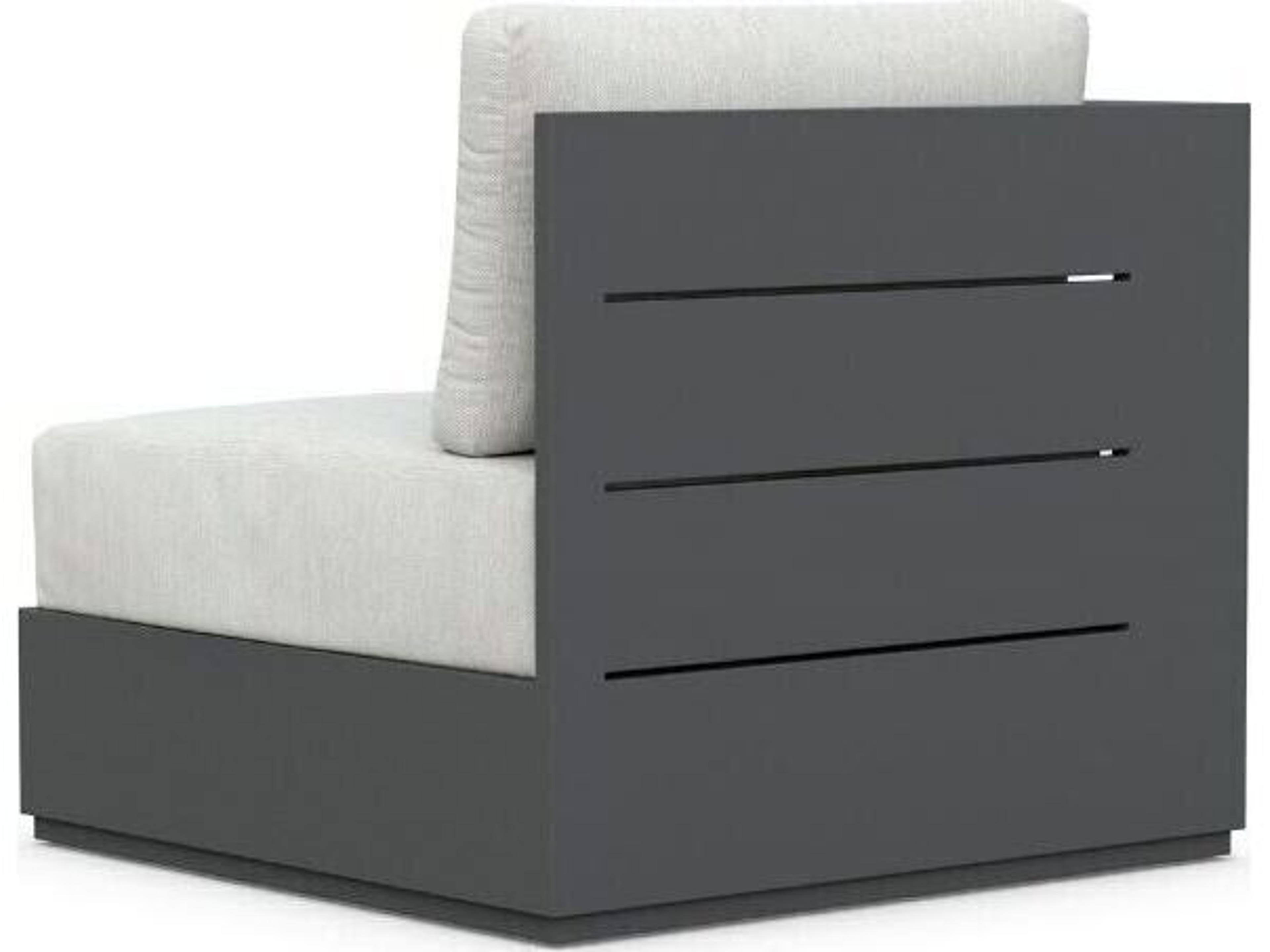 Azzurro Living Sydney Aluminum Cushion Lounge Chair Right Arm