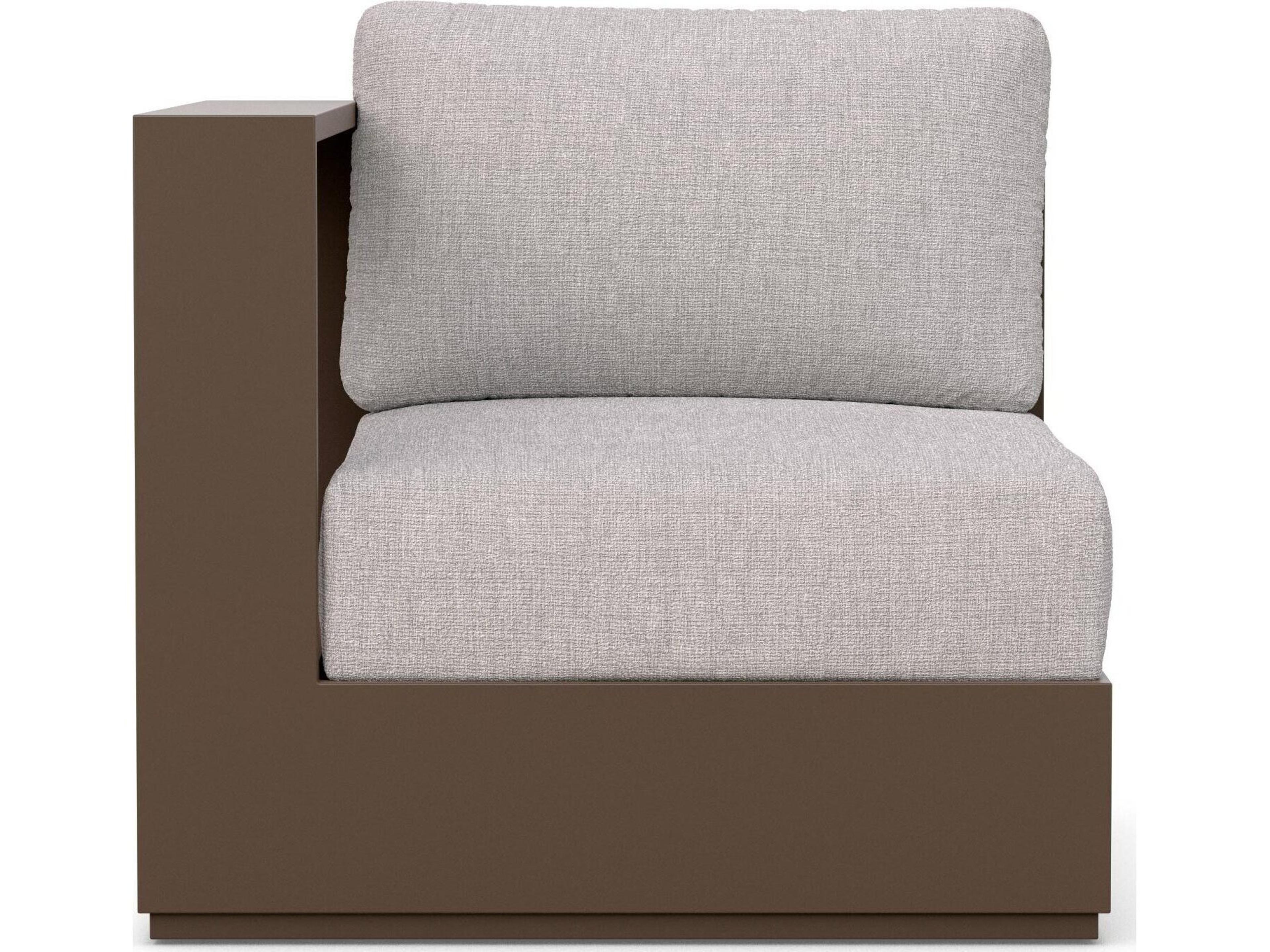 Azzurro Living Sydney Aluminum Cushion Lounge Chair Right Arm