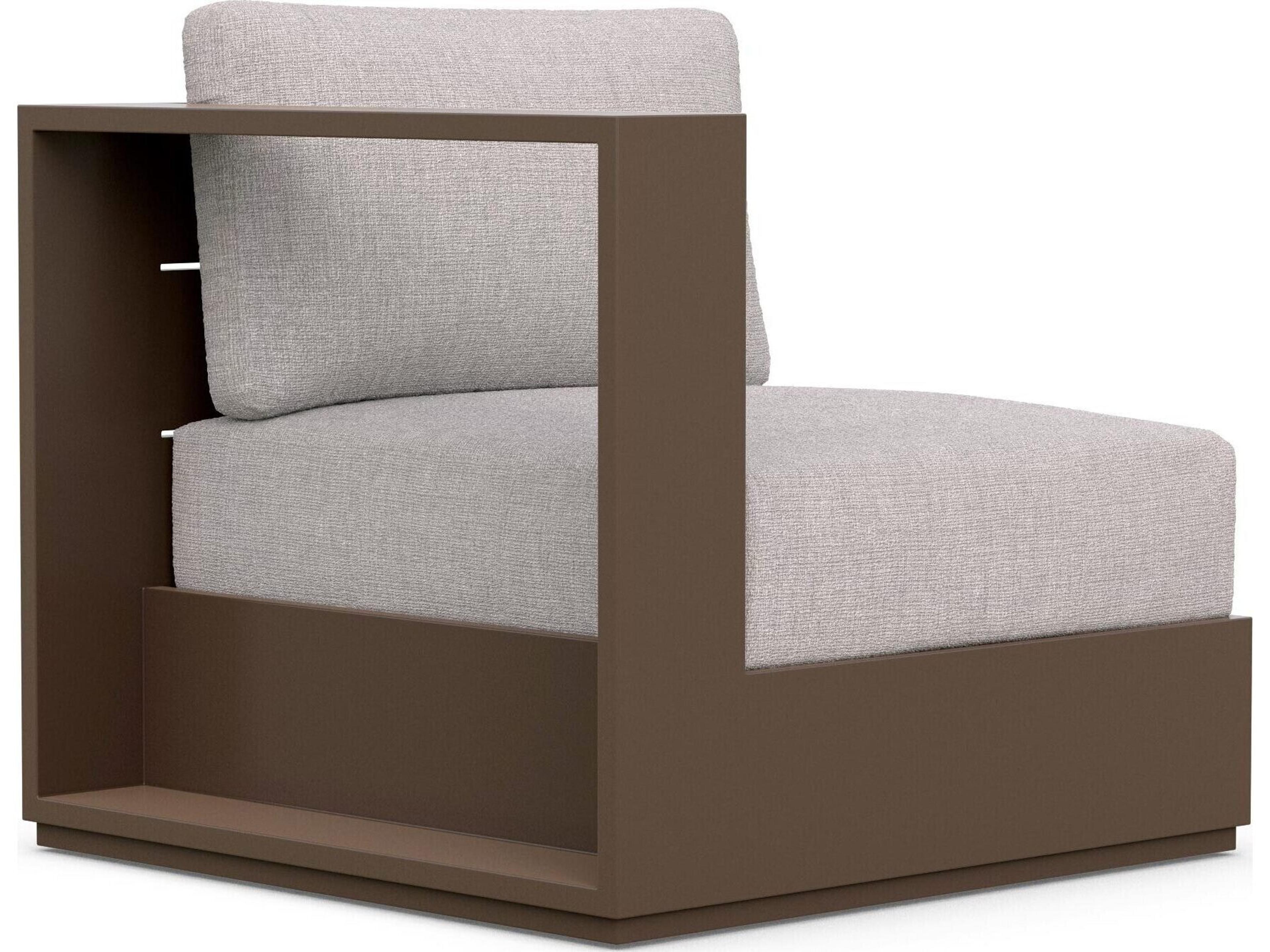 Sydney Outdoor Right Arm Chair Modern Bronze