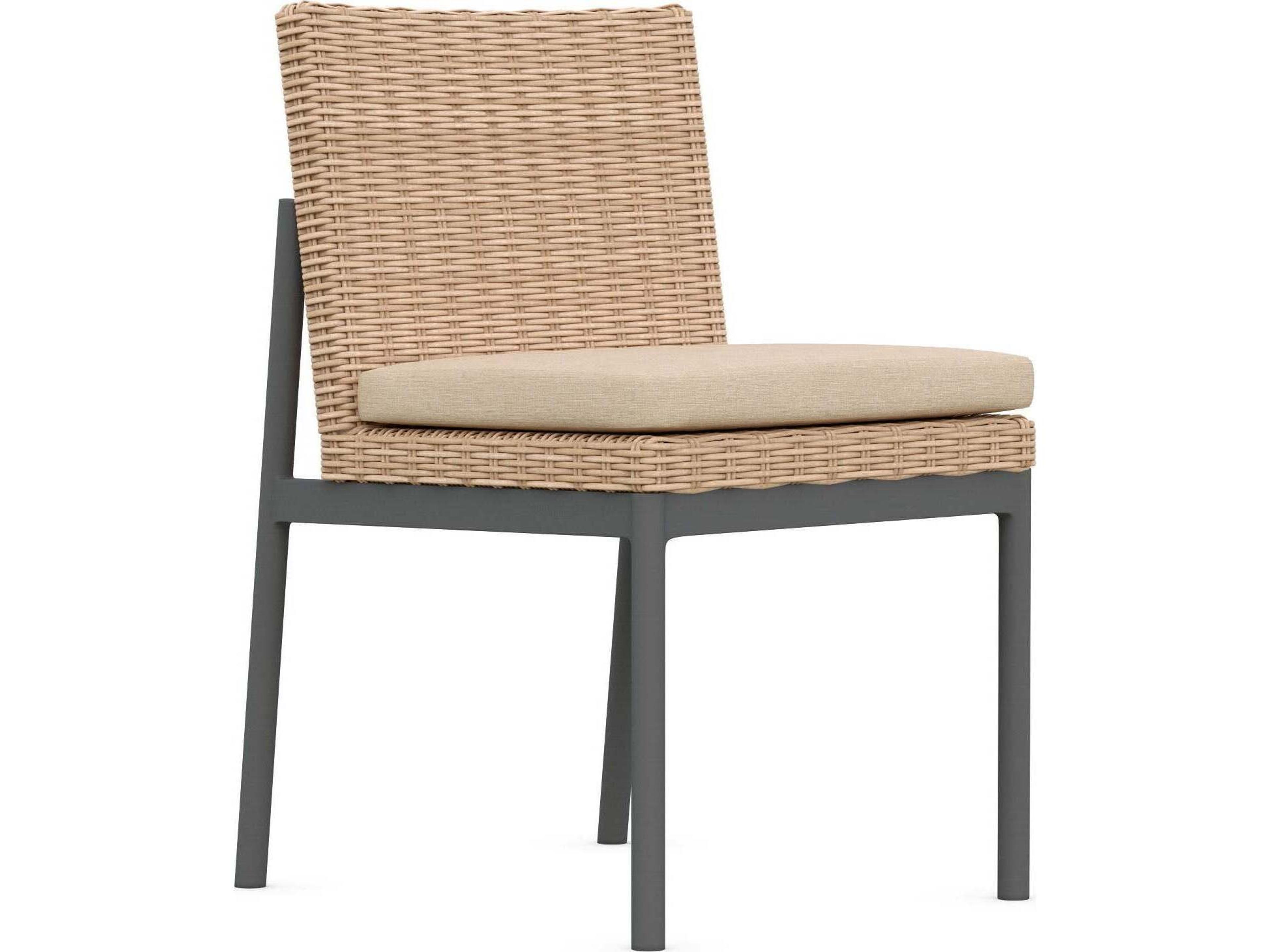 Terra Dining Armchair in Natural Wicker with Ginger Cushions