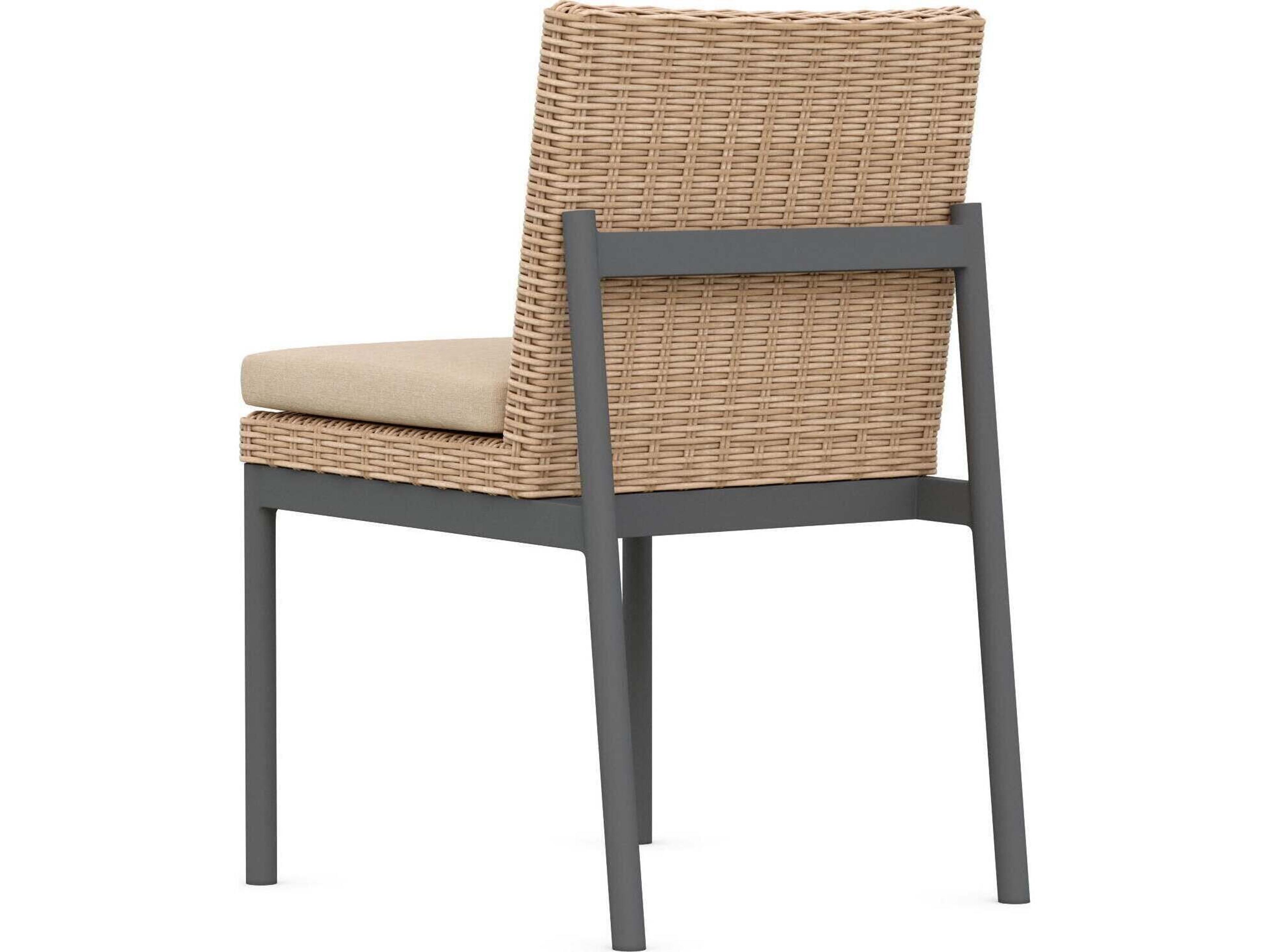 Azzurro Living Terra Aluminum Cushion Dining Chair Set of 2