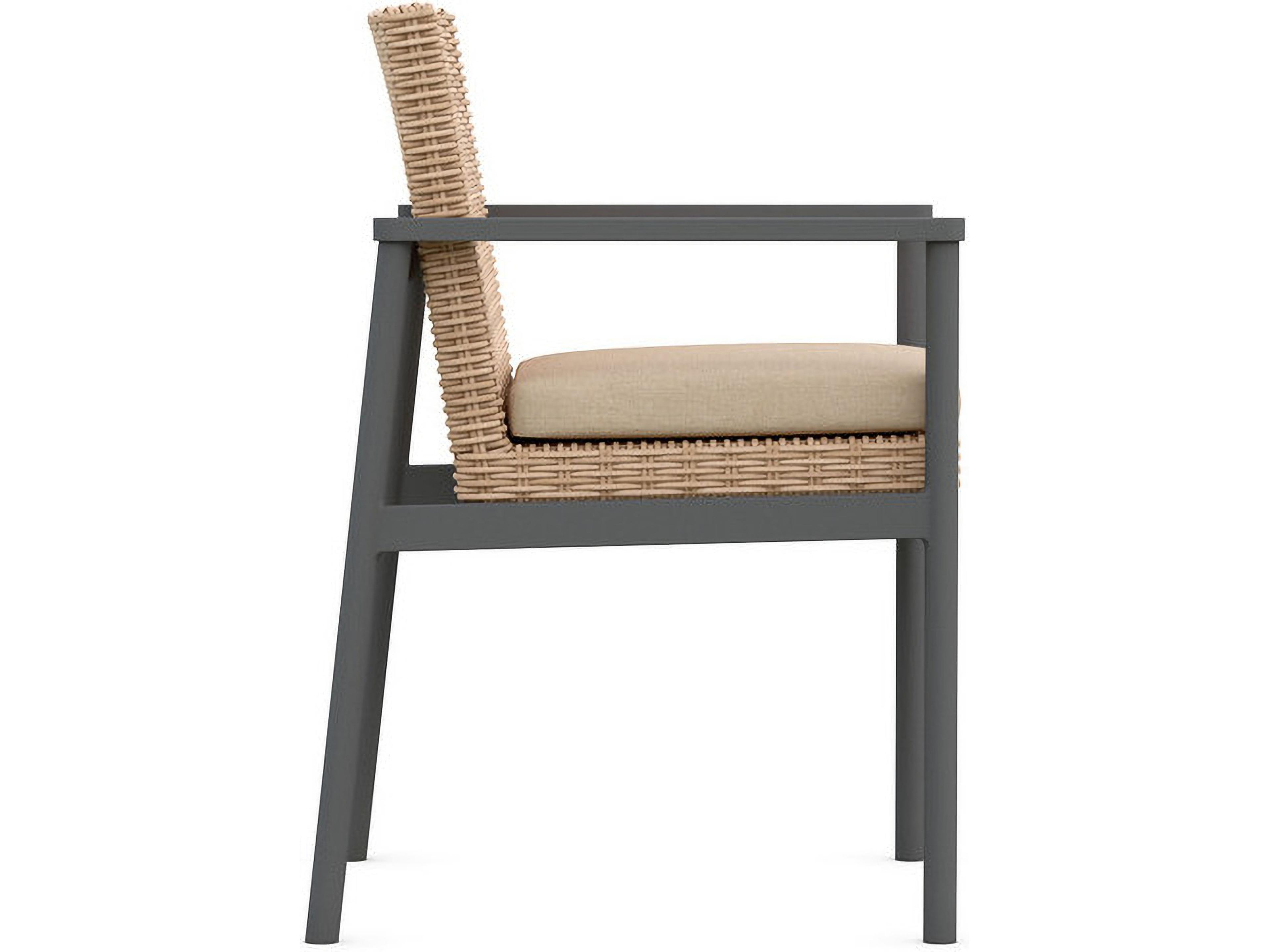 Azzurro Living Terra Aluminum Cushion Dining Chair Set of 2