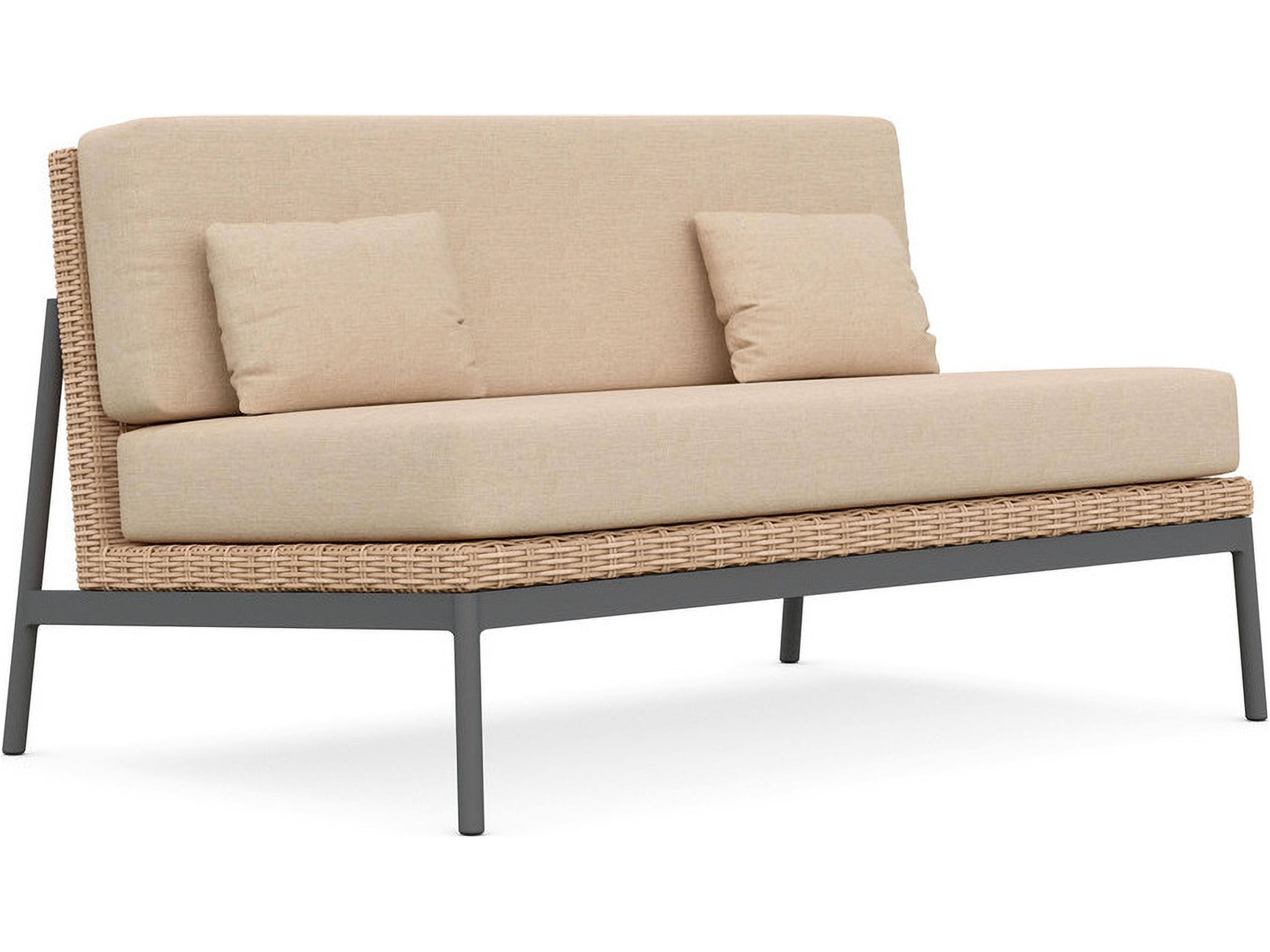 Terra Wicker Outdoor Sofa Mid-Century Modern