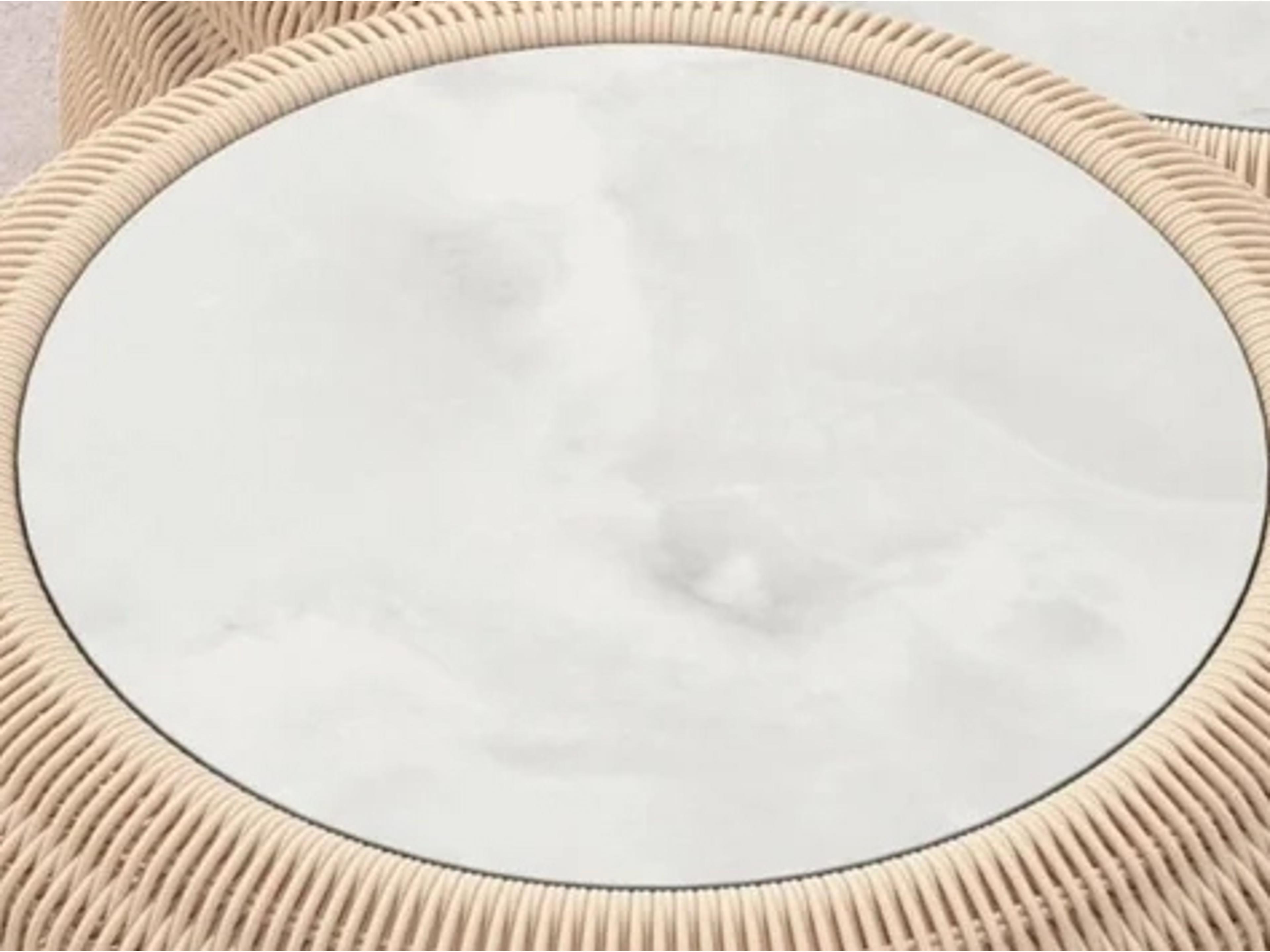 Texoma Coffee Table with Helena Dekton Top Modern Outdoor