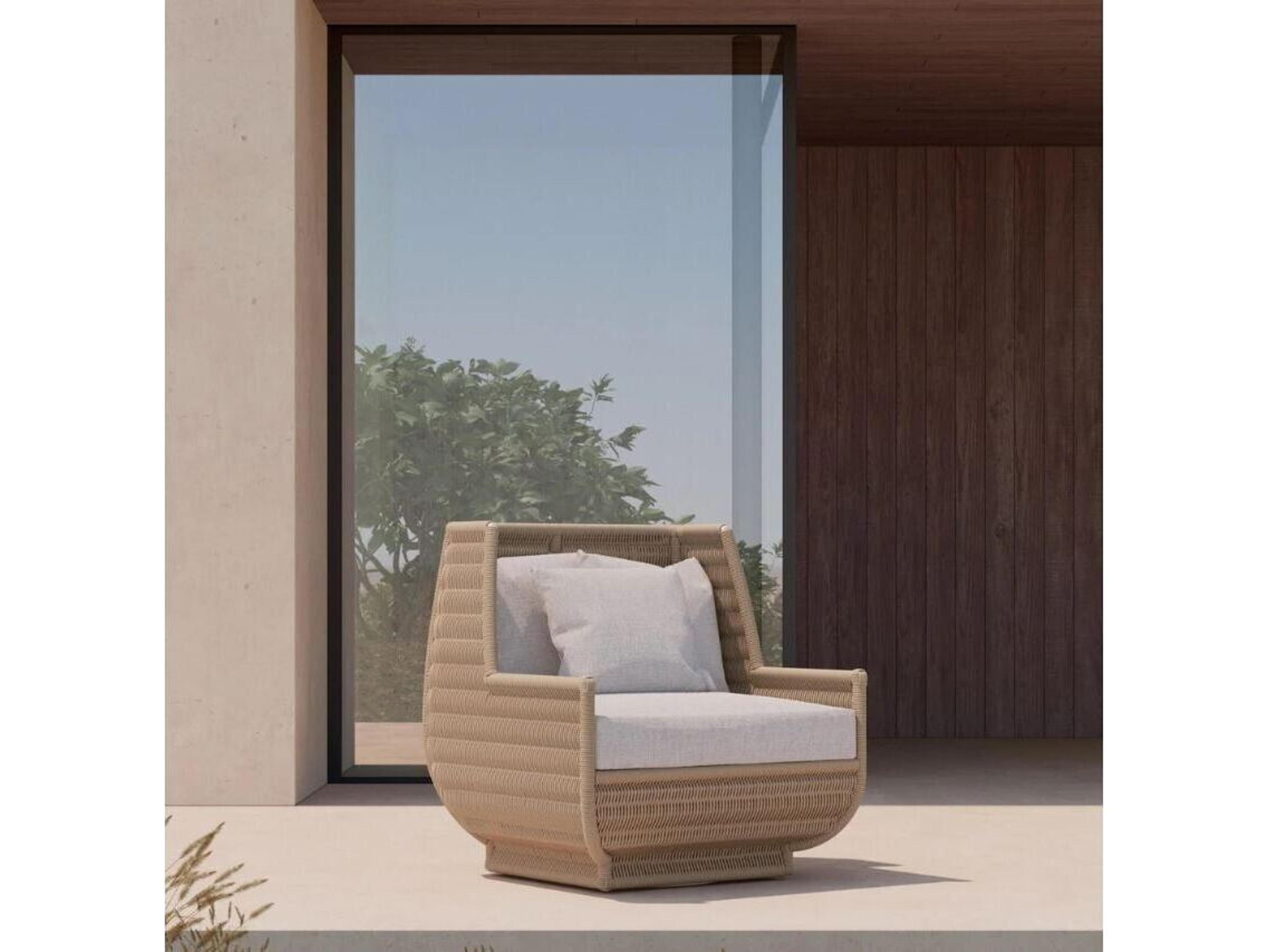 Azzurro Living Tulum Aluminum Cushion Lounge Chair