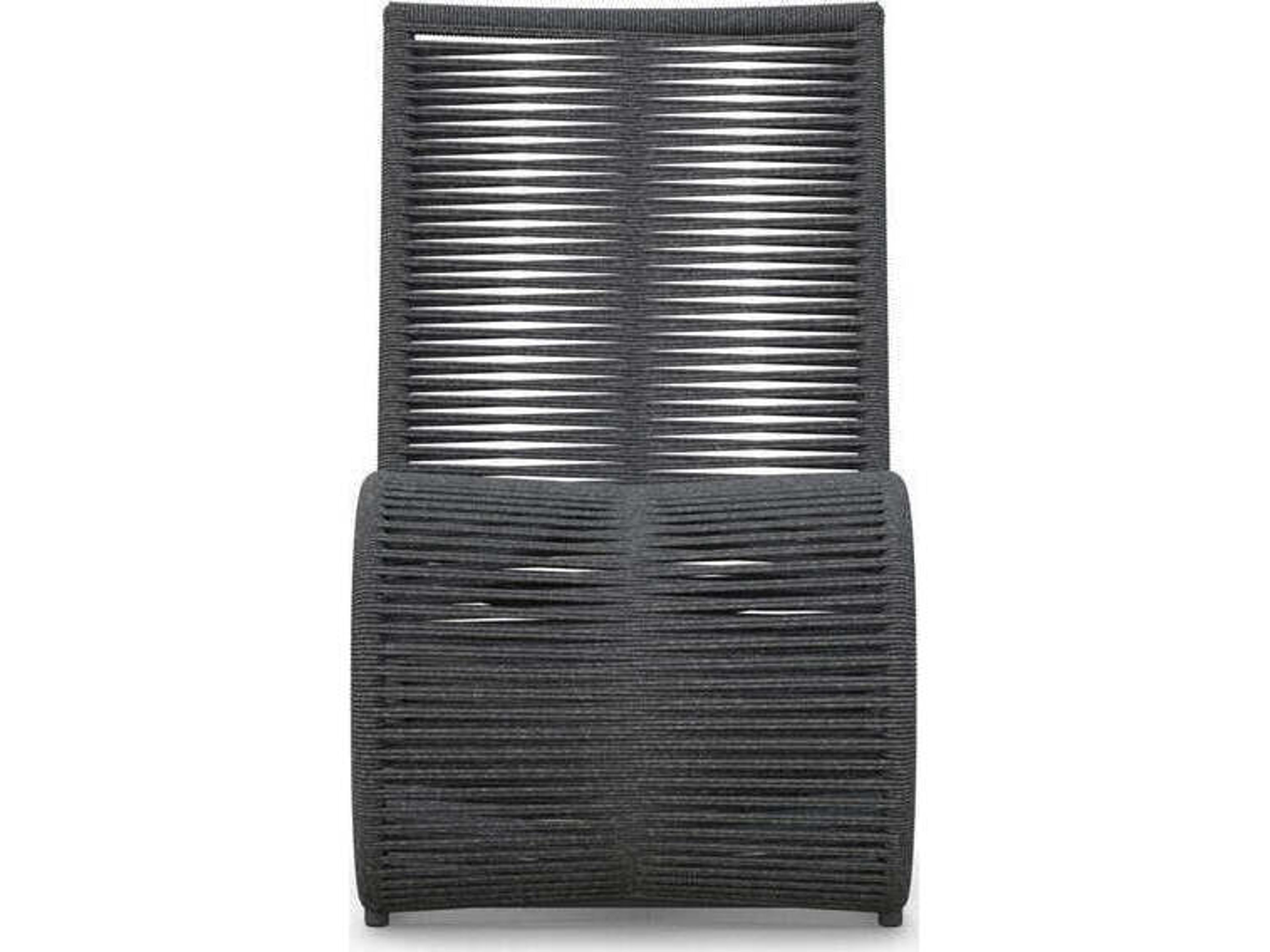 Azzurro Living Wave Aluminum Rope Dining Chair Set of 2