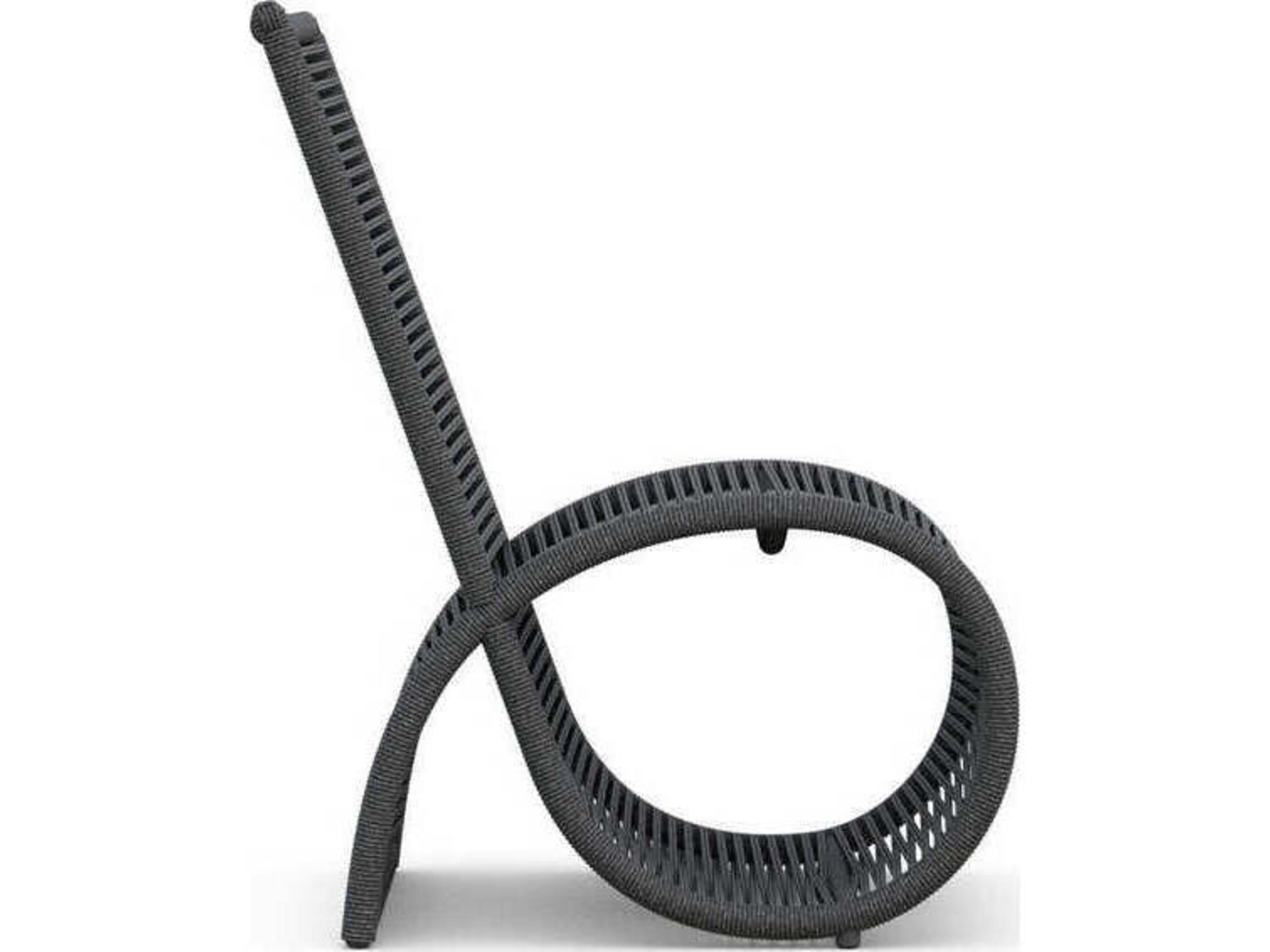 Azzurro Living Wave Aluminum Rope Dining Chair Set of 2