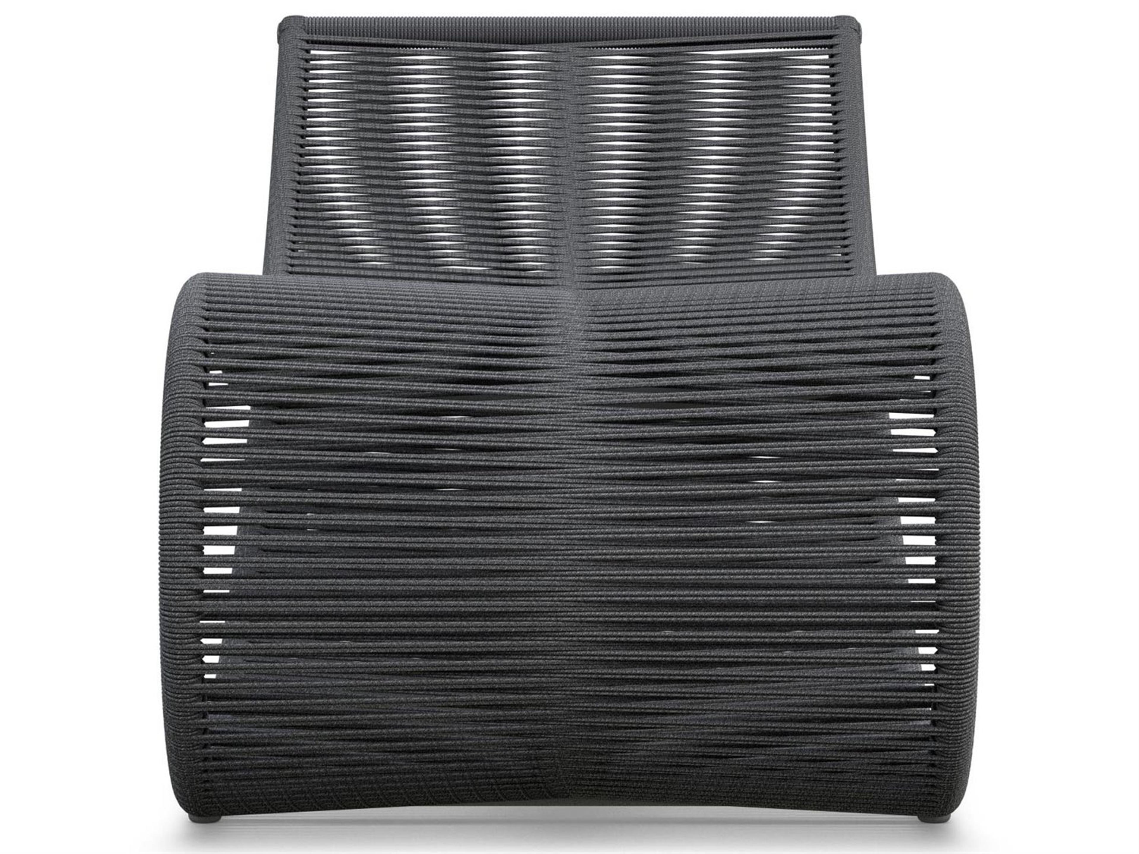 Azzurro Living Wave Aluminum Rope Chaise Lounge