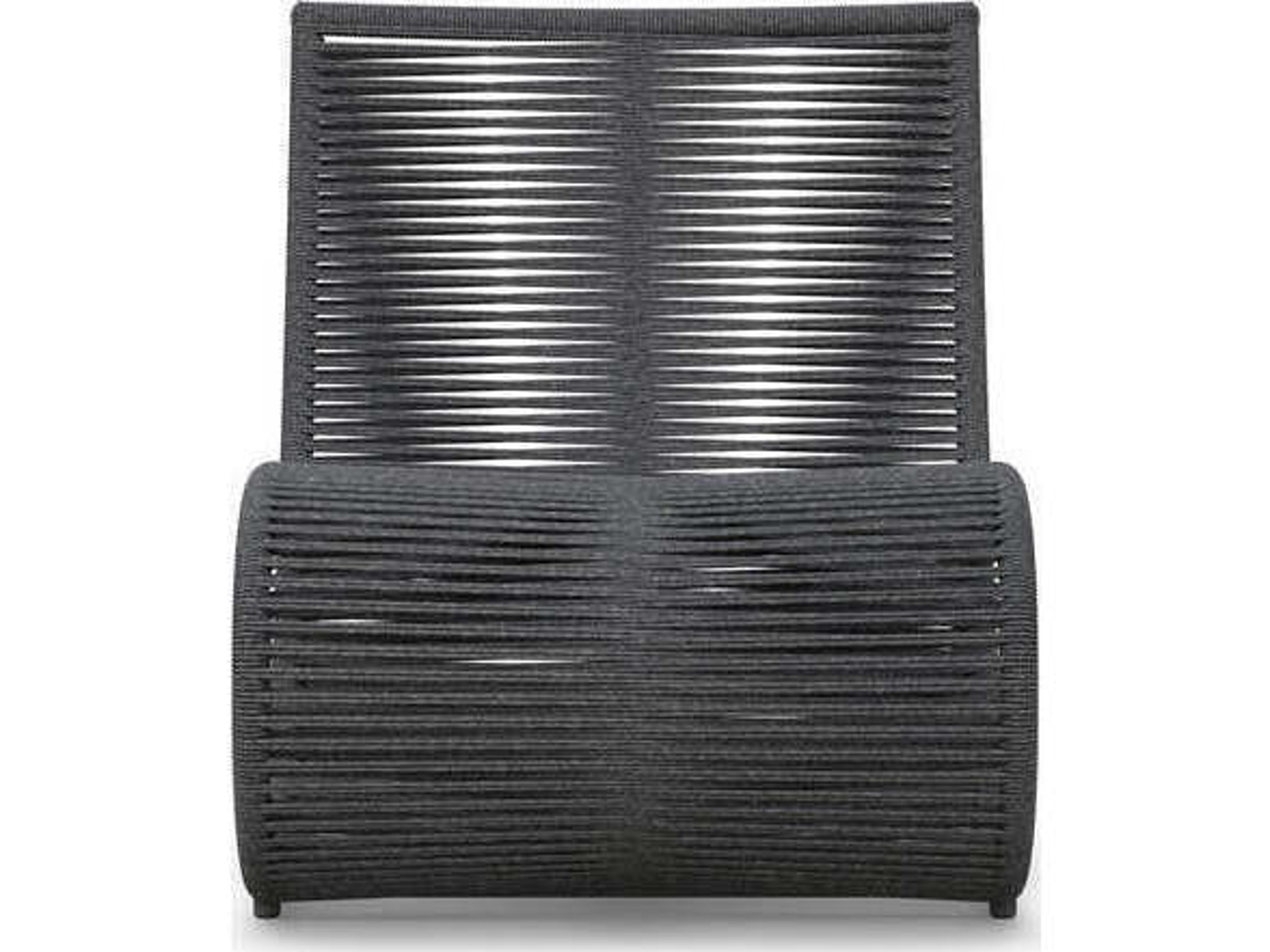 Azzurro Living Wave Aluminum Rope Lounge Chair Set of 2