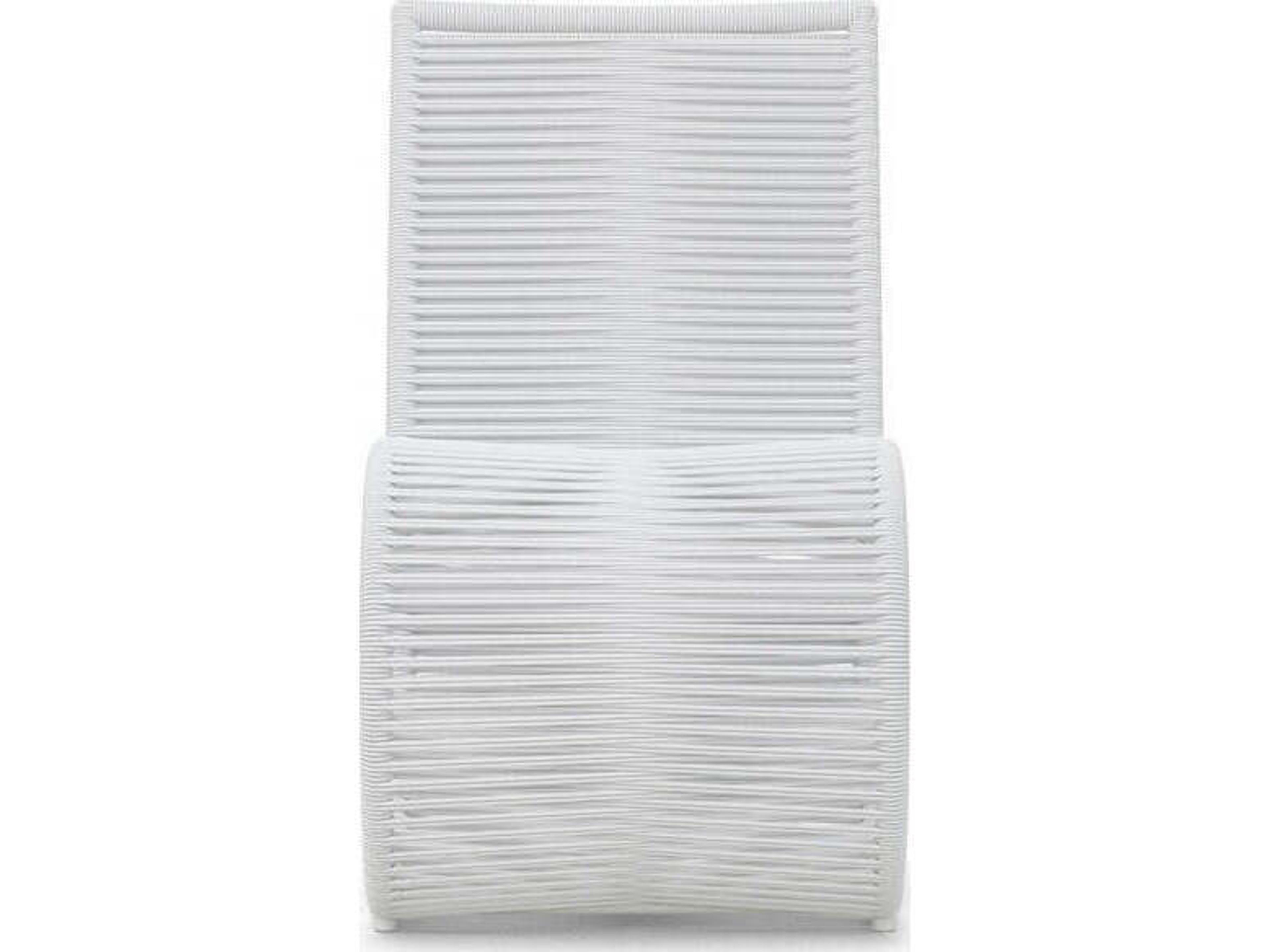 Azzurro Living Wave Aluminum Rope Dining Chair Set of 2