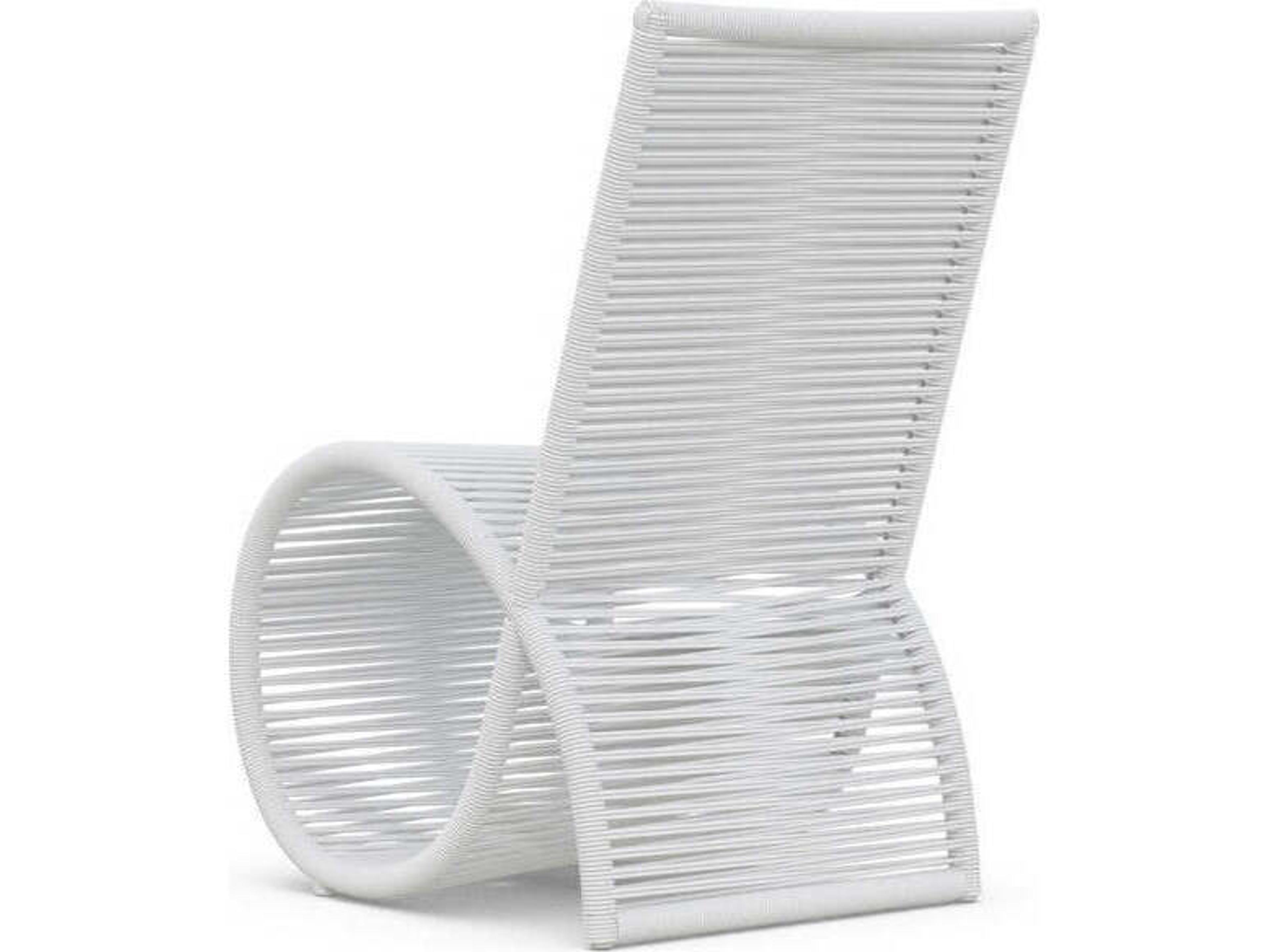 Azzurro Living Wave Aluminum Rope Dining Chair Set of 2