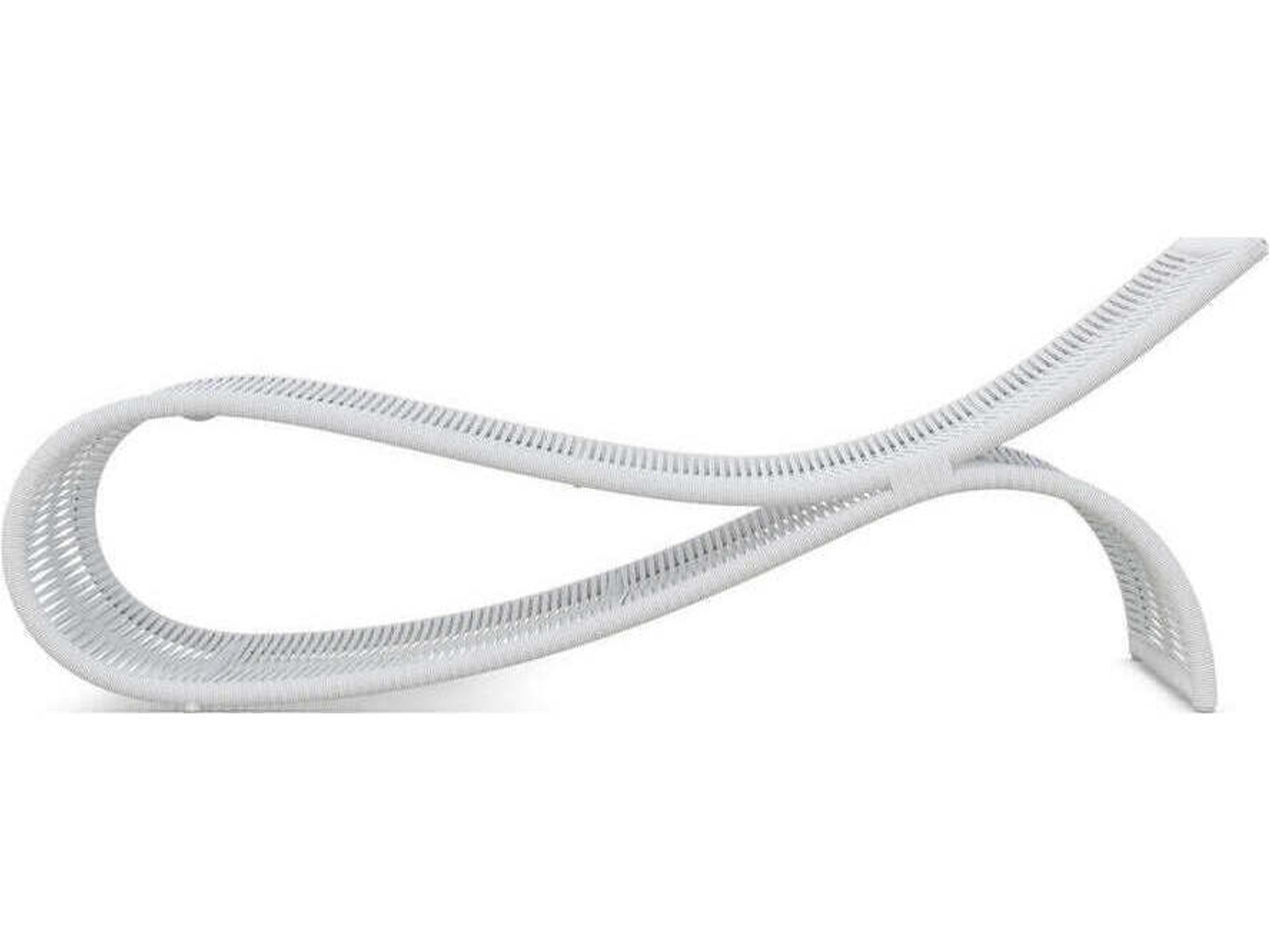 Azzurro Living Wave Aluminum Rope Chaise Lounge