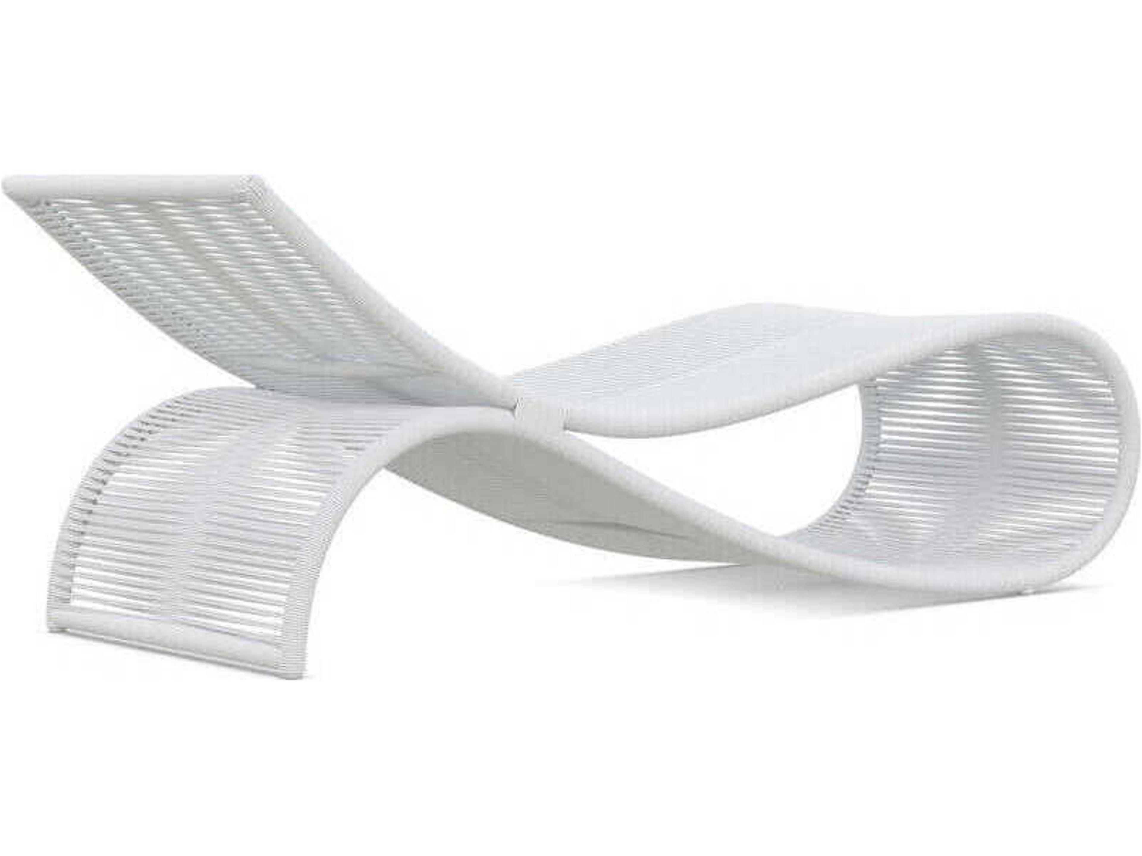 Azzurro Living Wave Aluminum Rope Chaise Lounge