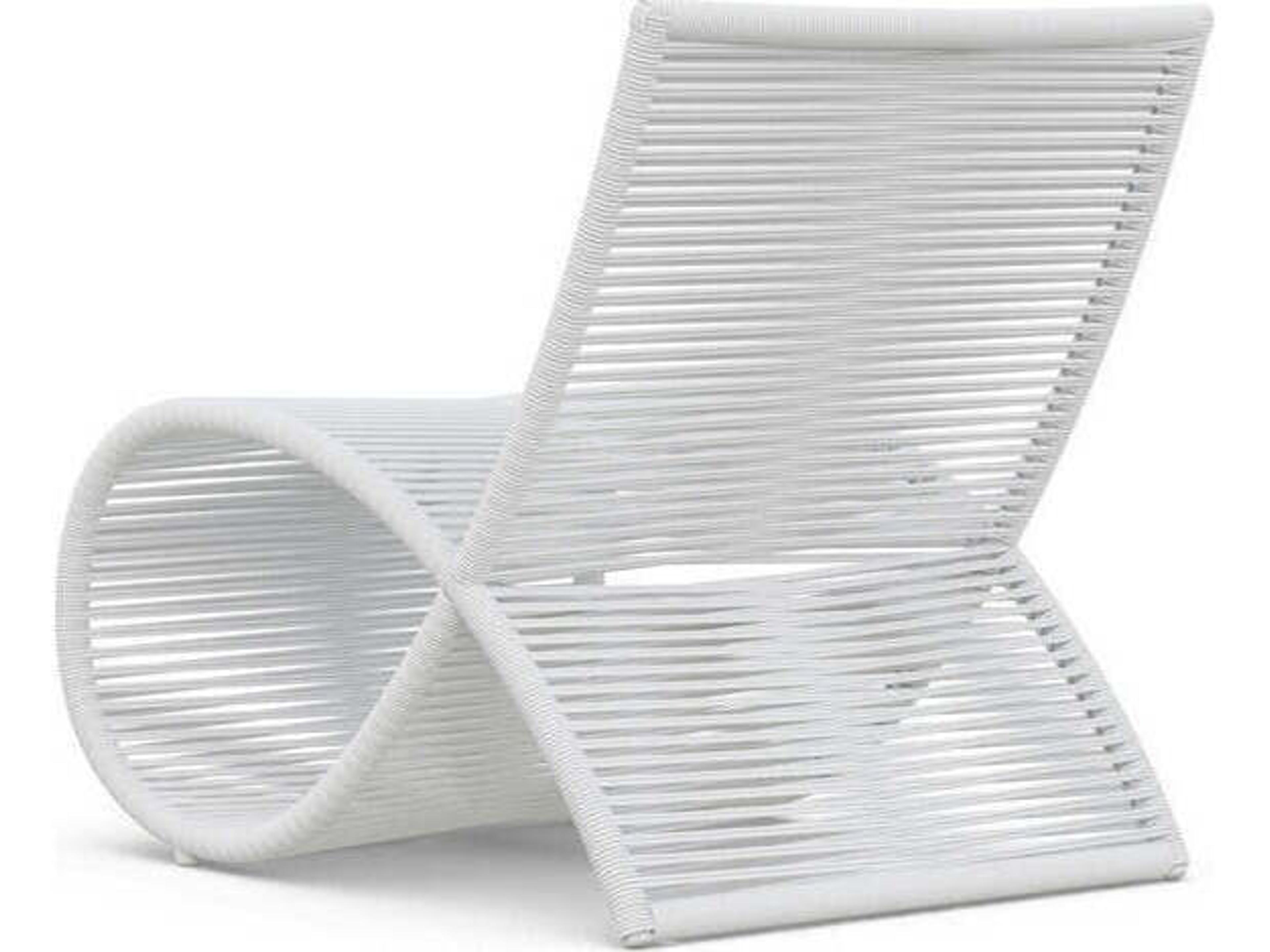 Azzurro Living Wave Aluminum Rope Lounge Chair Set of 2