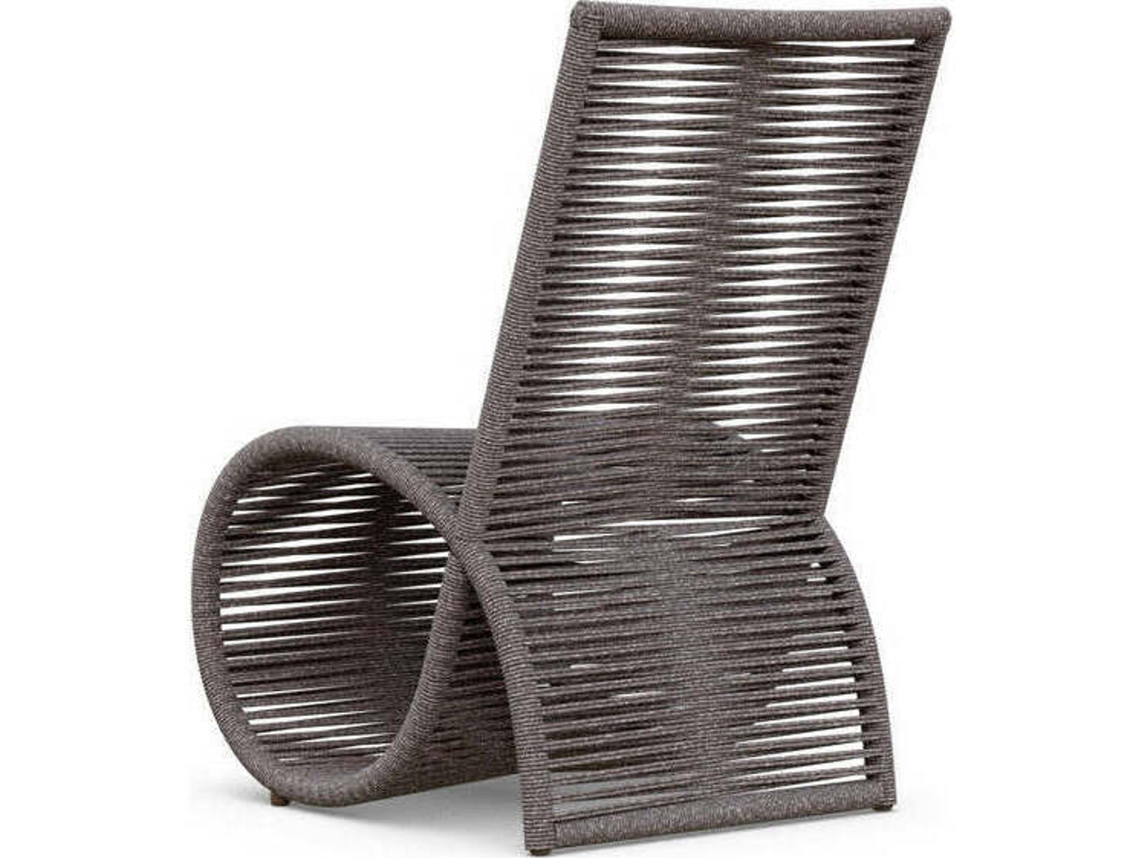 Azzurro Living Wave Aluminum Rope Dining Chair Set of 2