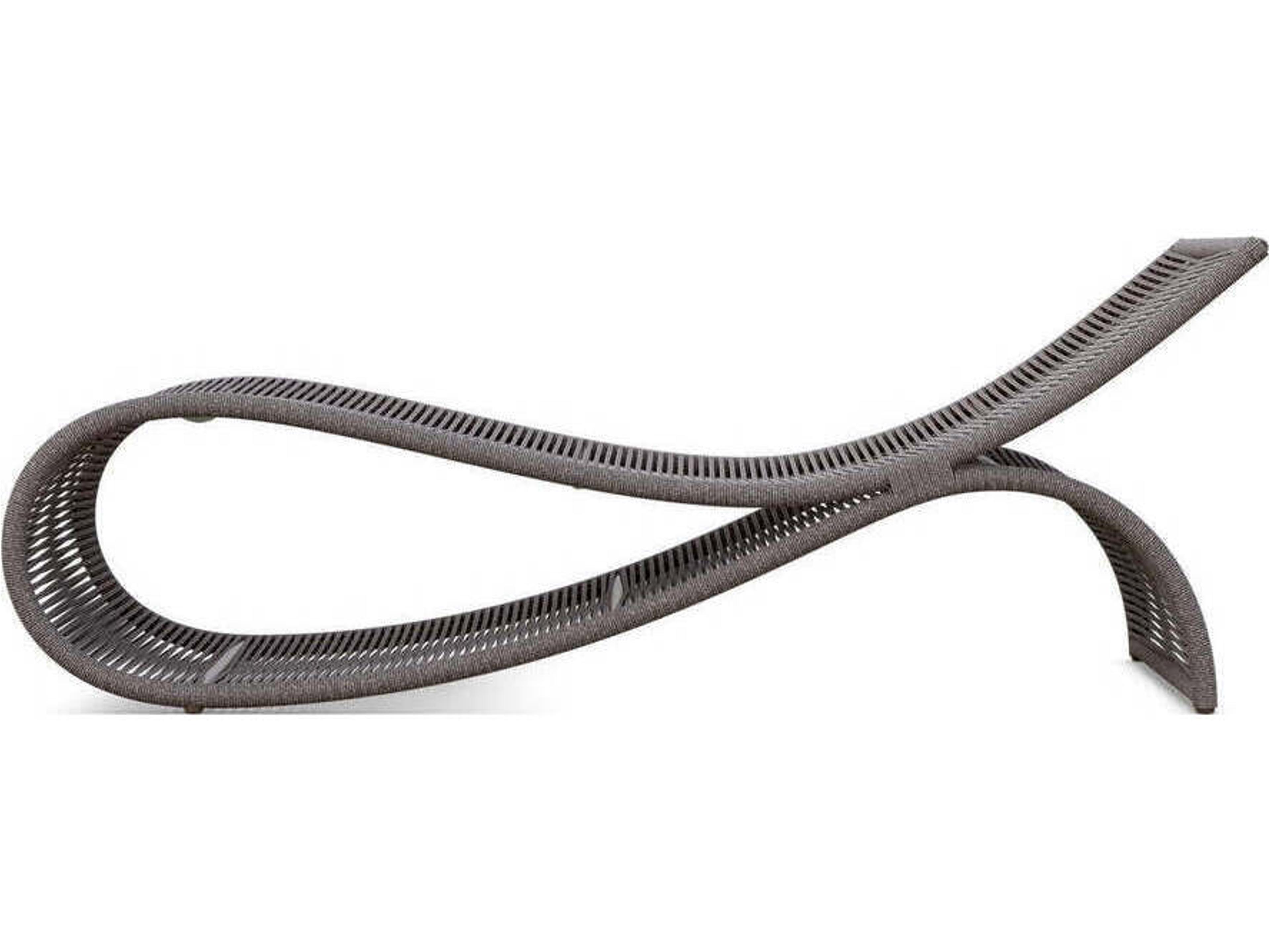 Azzurro Living Wave Aluminum Rope Chaise Lounge