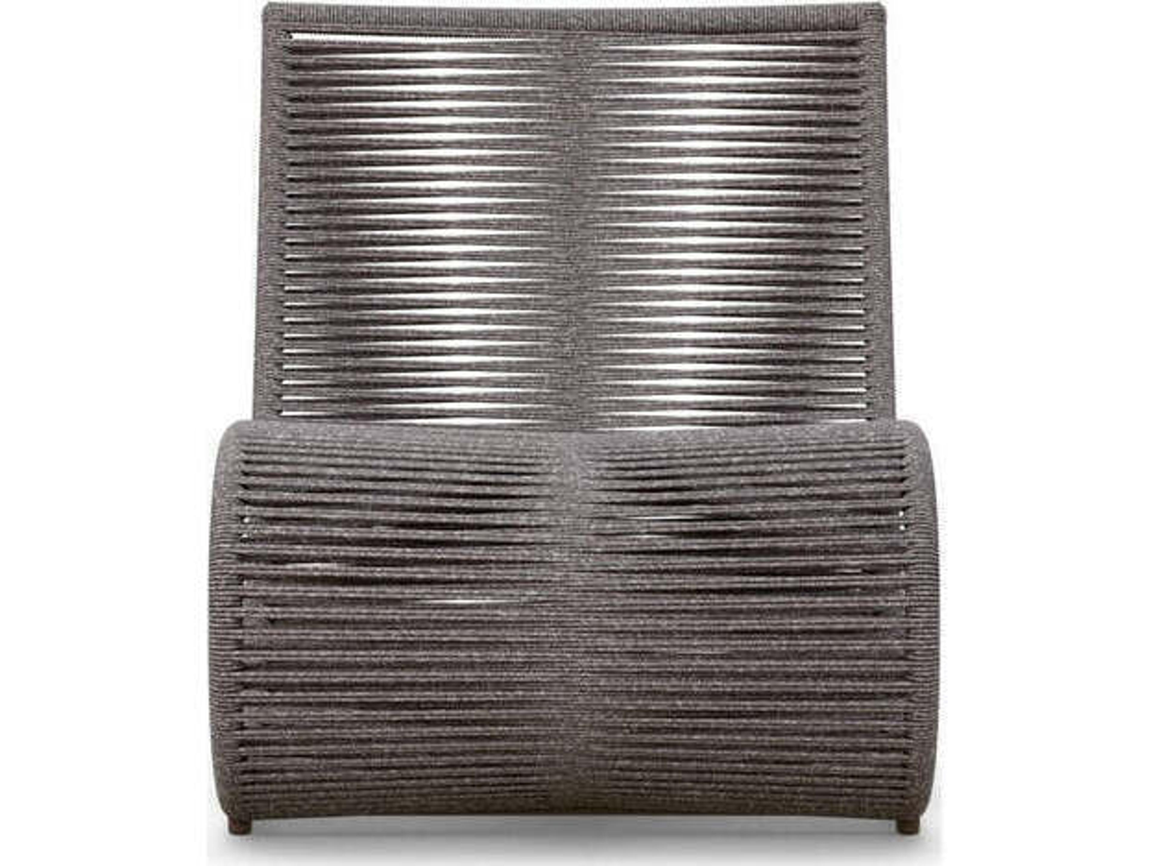 Azzurro Living Wave Aluminum Rope Lounge Chair Set of 2