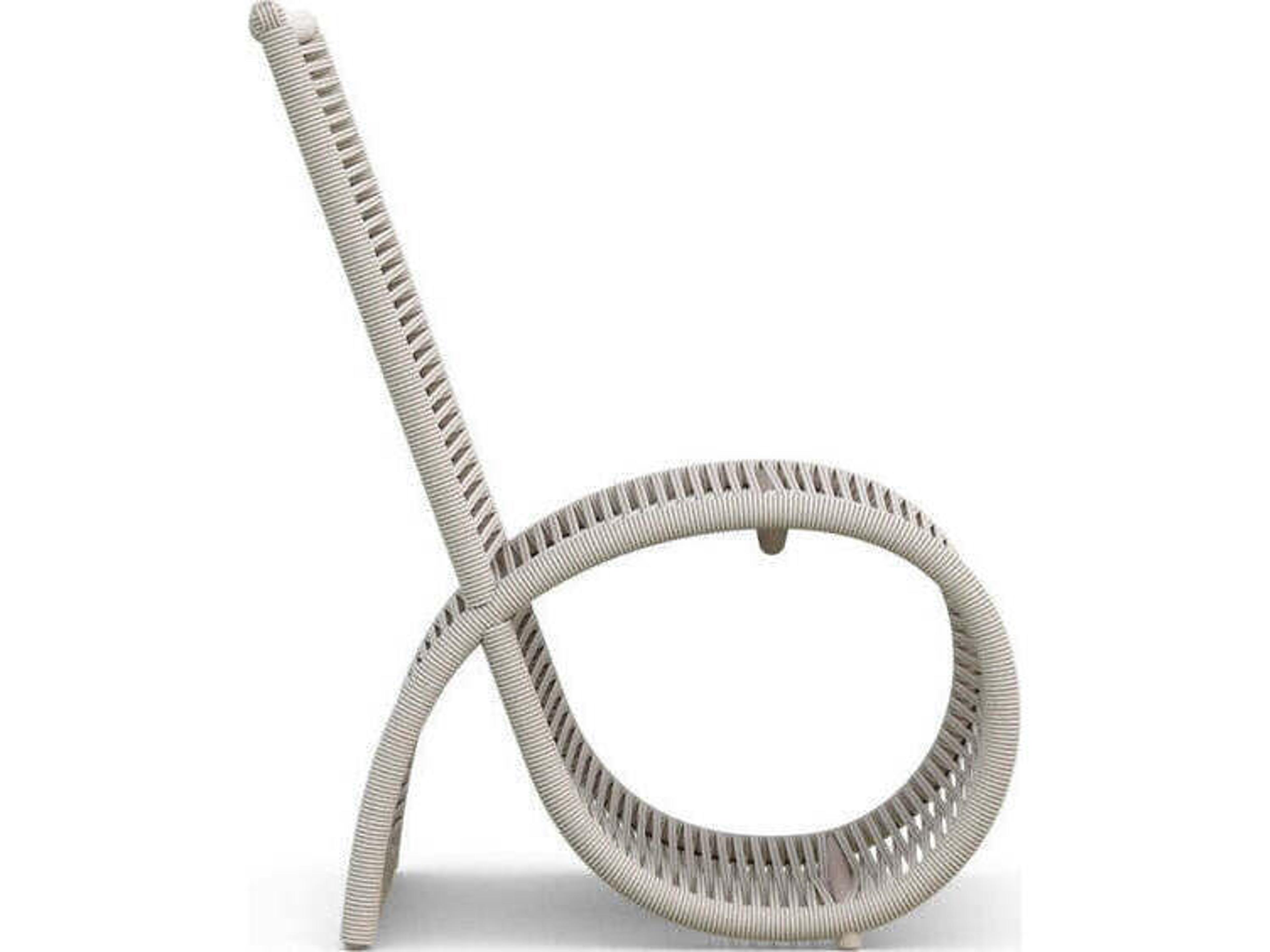 Azzurro Living Wave Aluminum Rope Dining Chair Set of 2