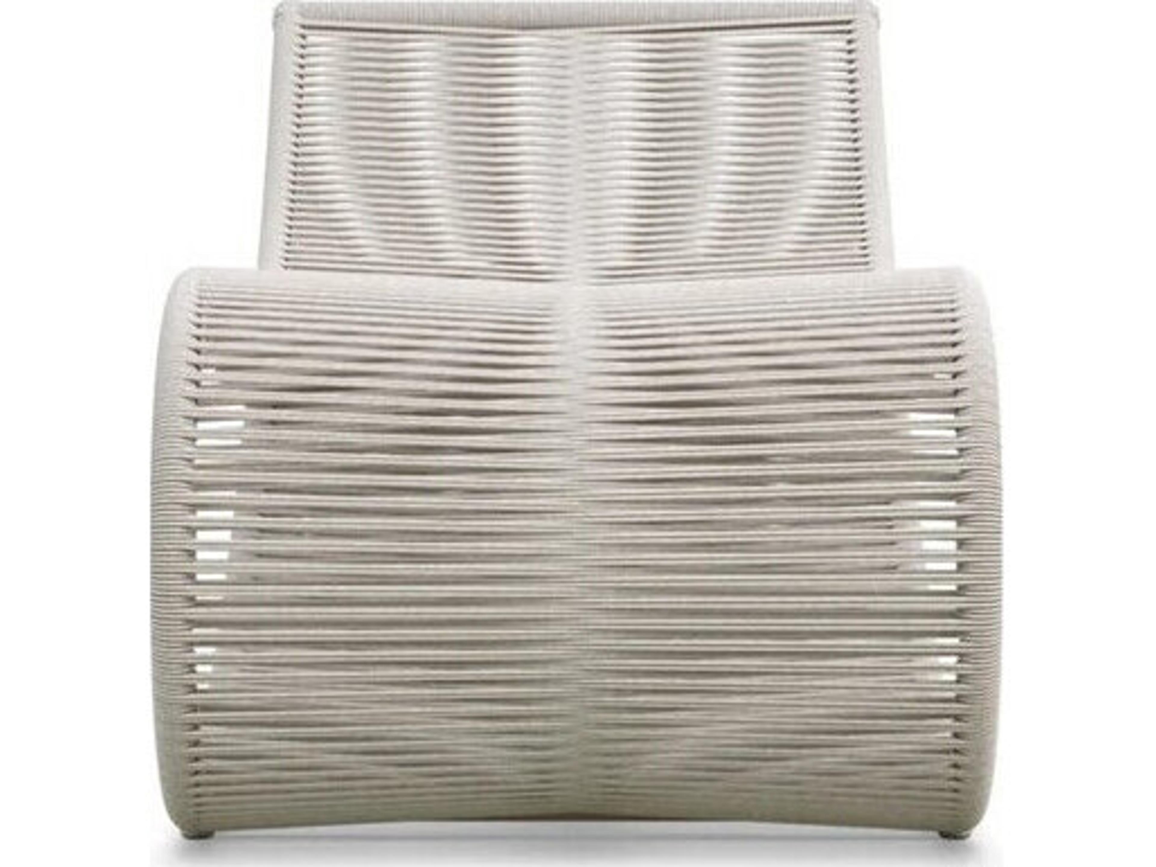 Azzurro Living Wave Aluminum Rope Chaise Lounge