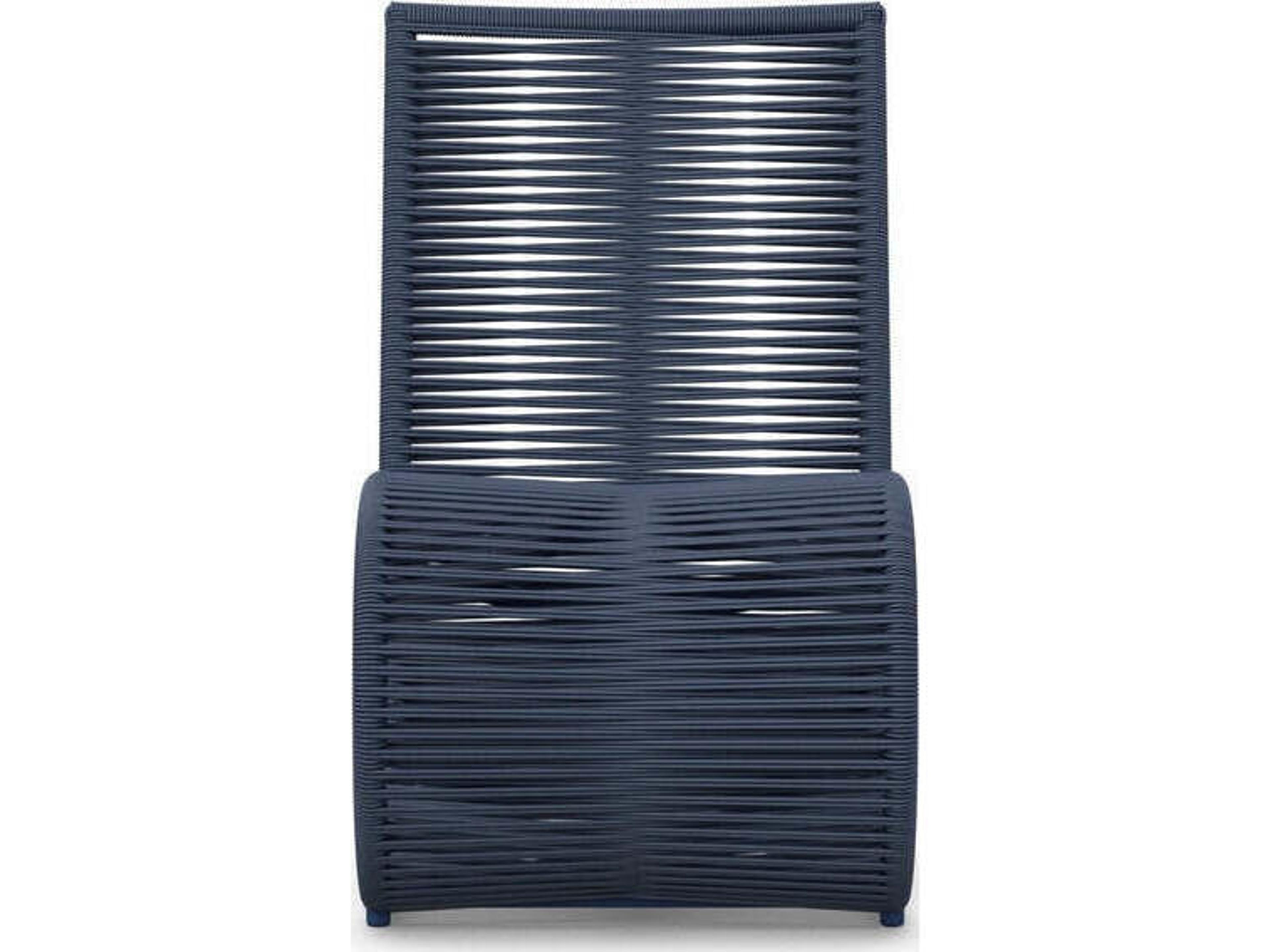 Azzurro Living Wave Aluminum Rope Dining Chair Set of 2