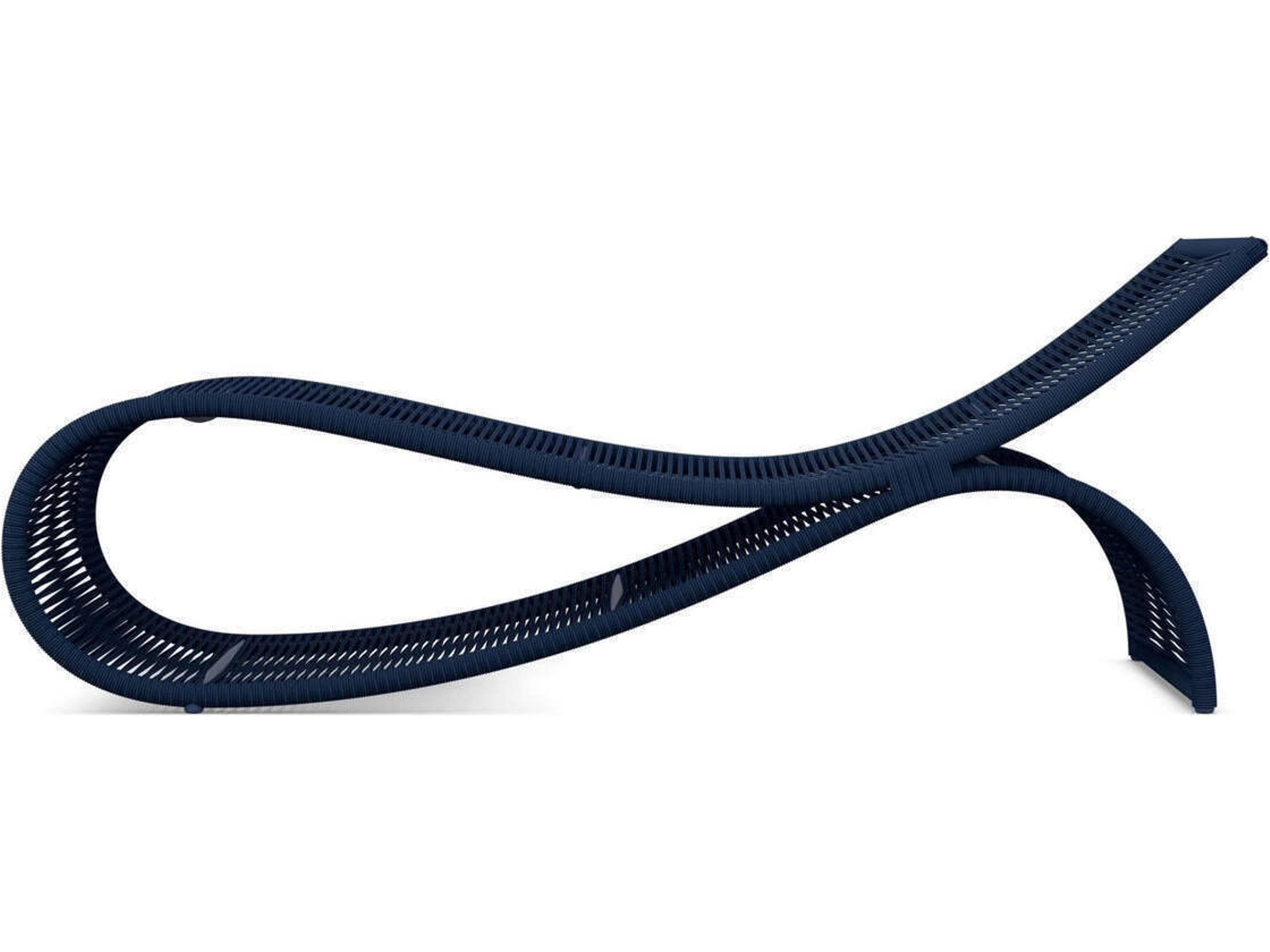 Azzurro Living Wave Aluminum Rope Chaise Lounge
