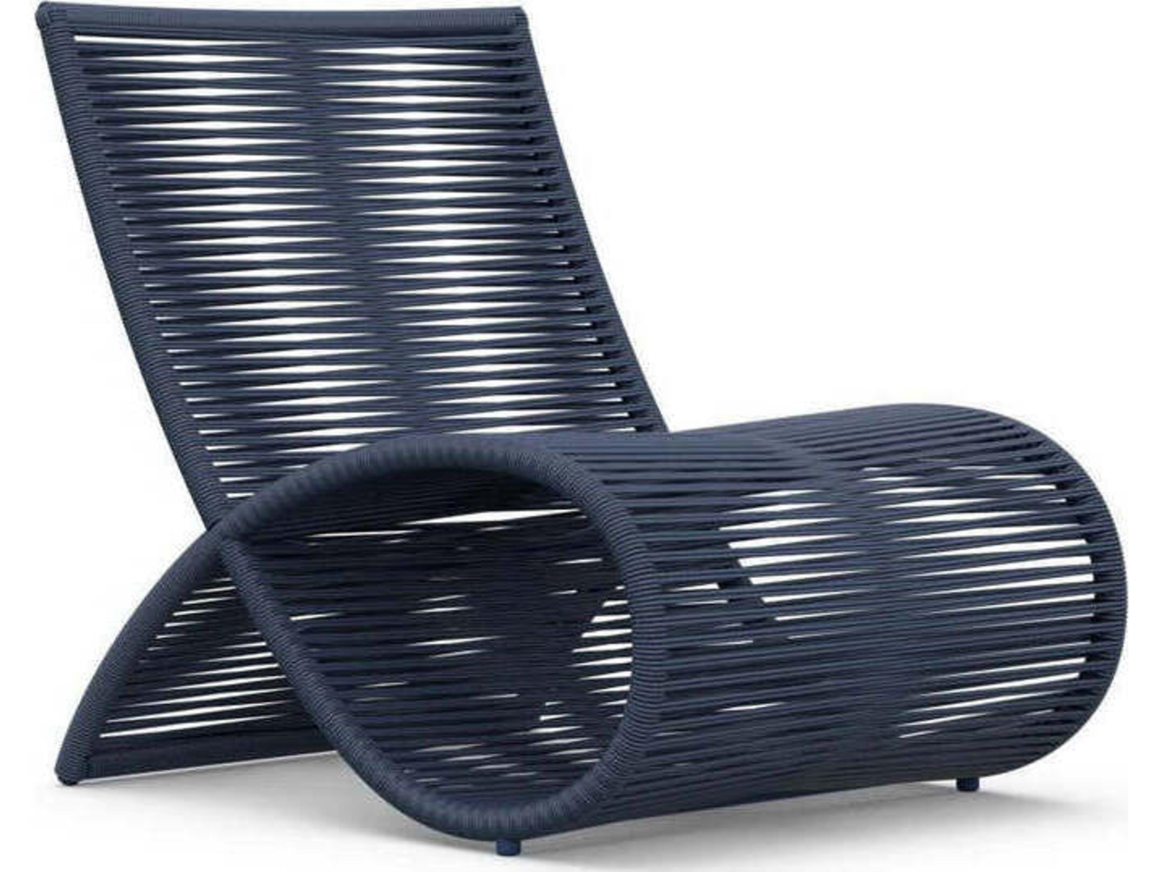 Wave Club Chair Set of 2 Midnight Blue Outdoor