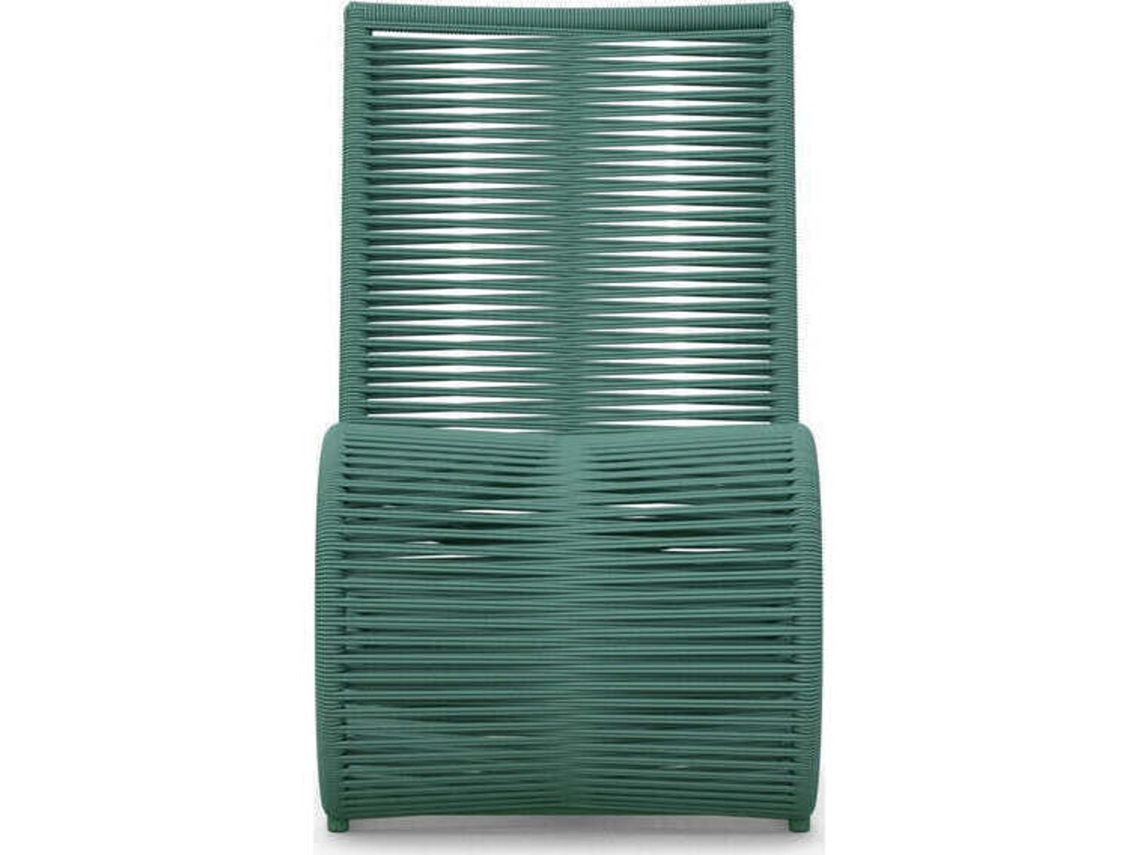 Azzurro Living Wave Aluminum Rope Dining Chair Set of 2