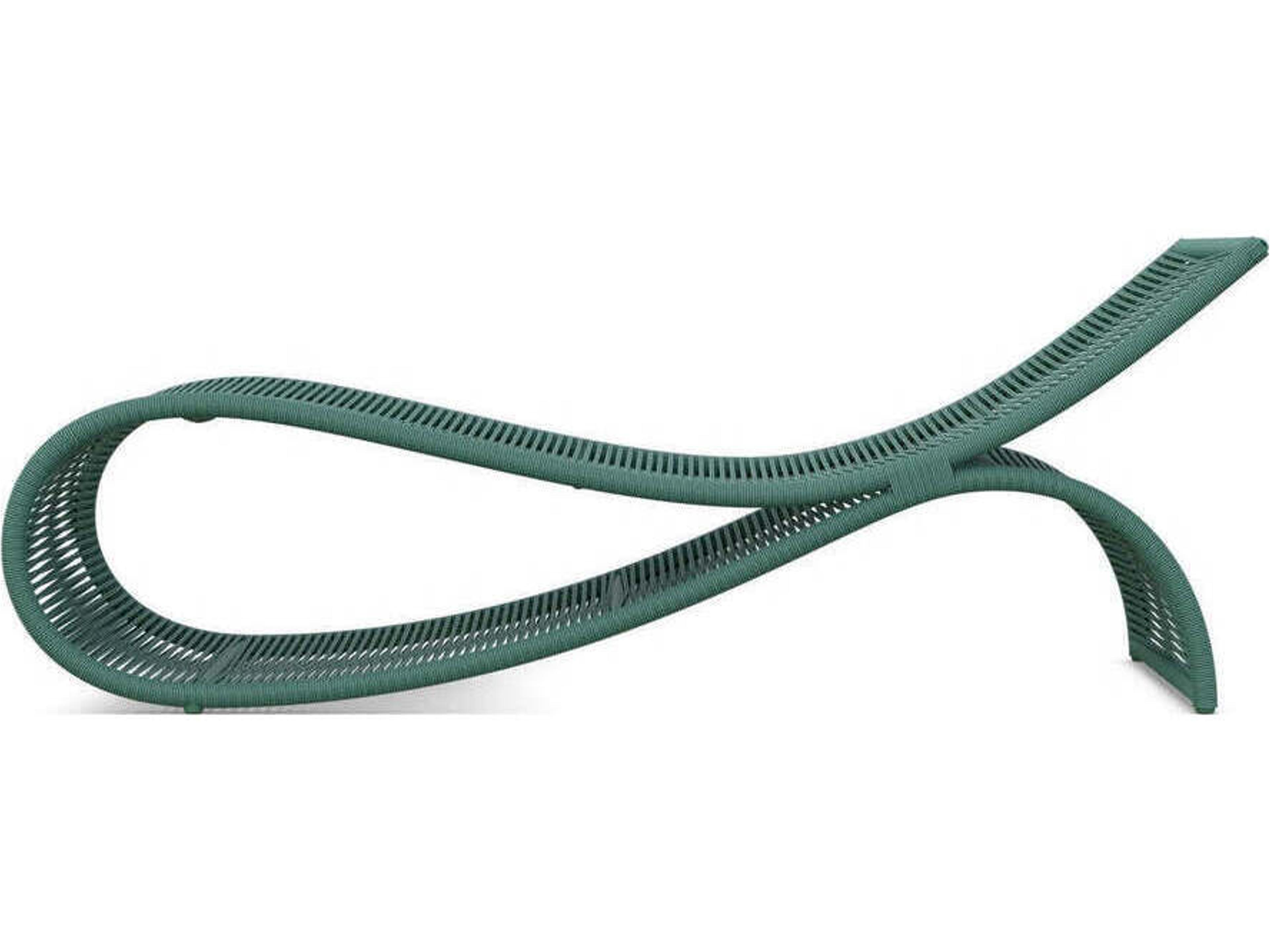 Azzurro Living Wave Aluminum Rope Chaise Lounge