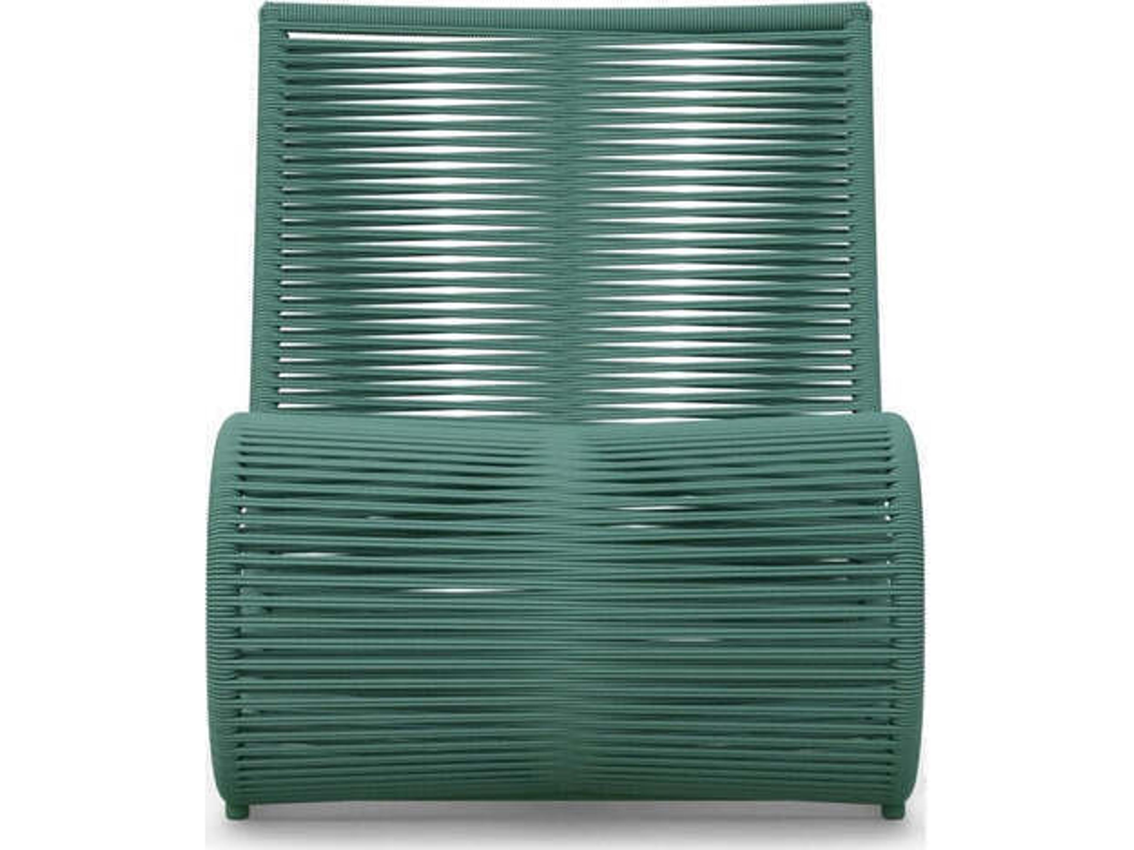 Azzurro Living Wave Aluminum Rope Lounge Chair Set of 2