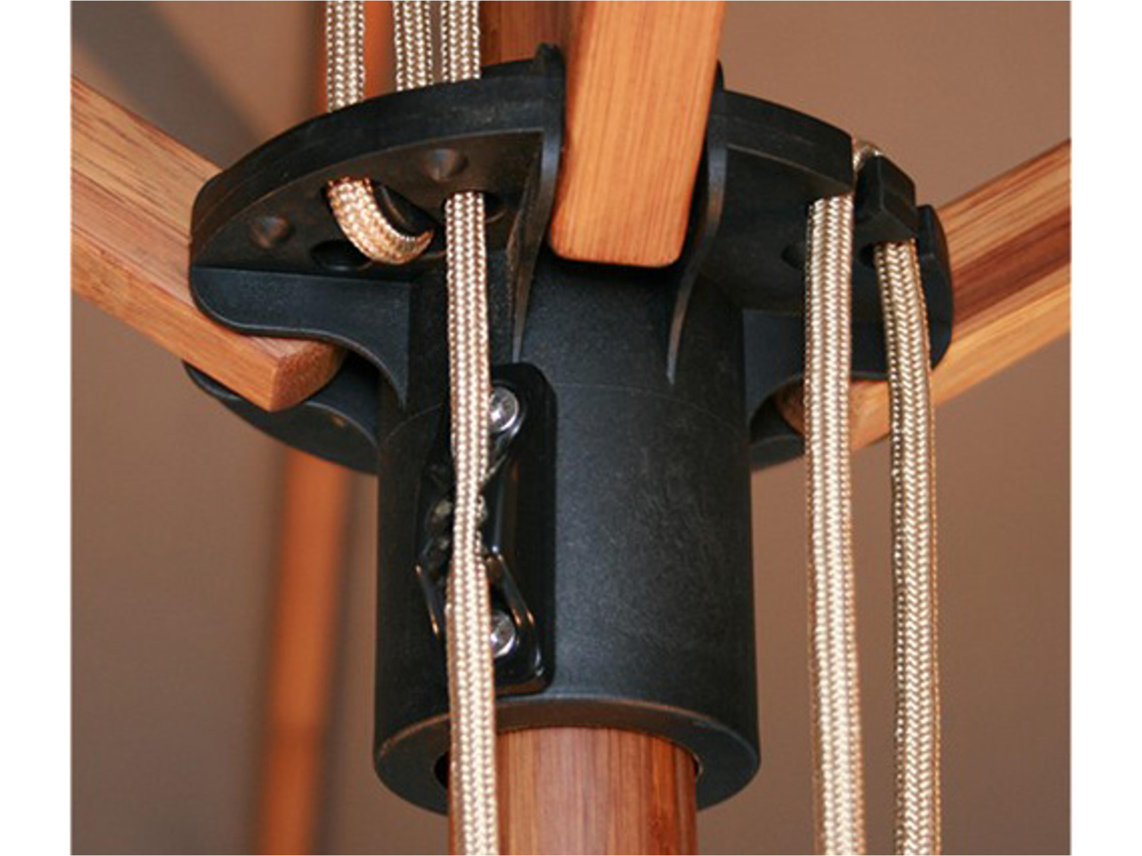 Bambrella Sirocco 6.5 Square Pulley Lift Outdoor Umbrella