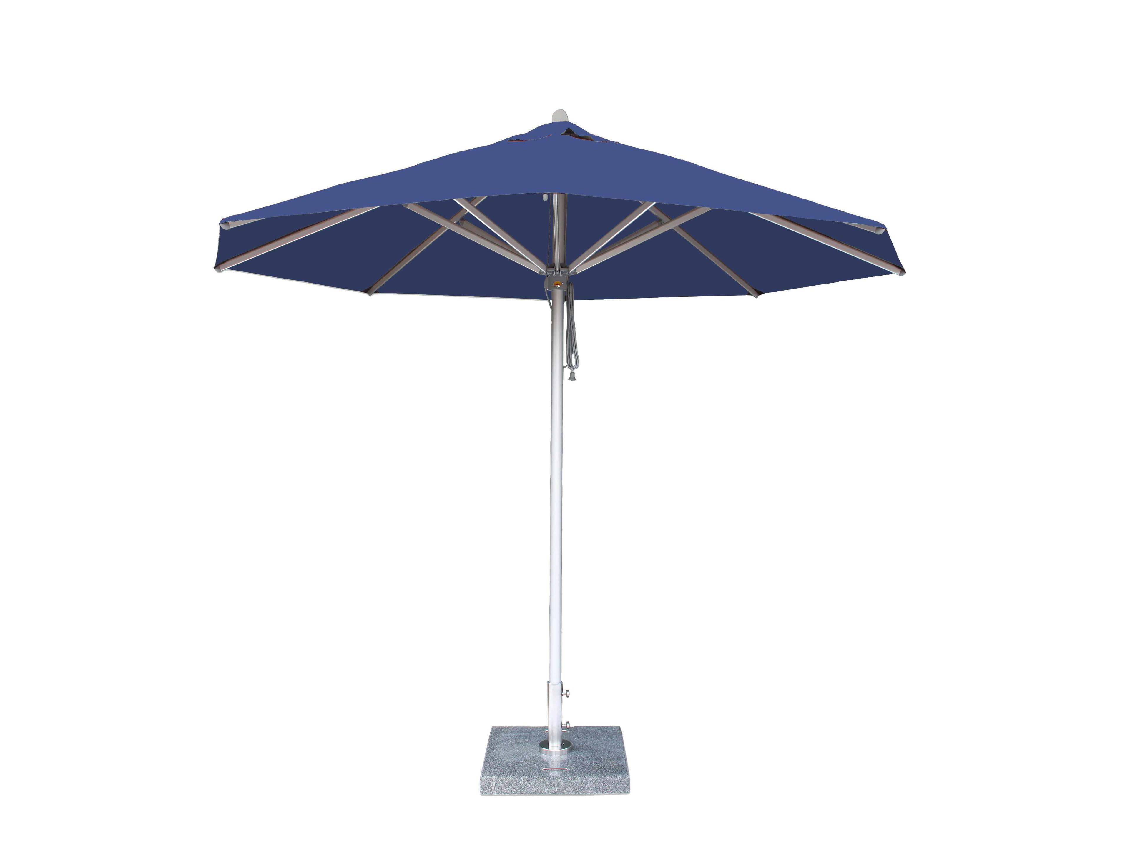 Bambrella Hurricane Aluminum 8.5 Round Pulley Lift Patio Umbrella