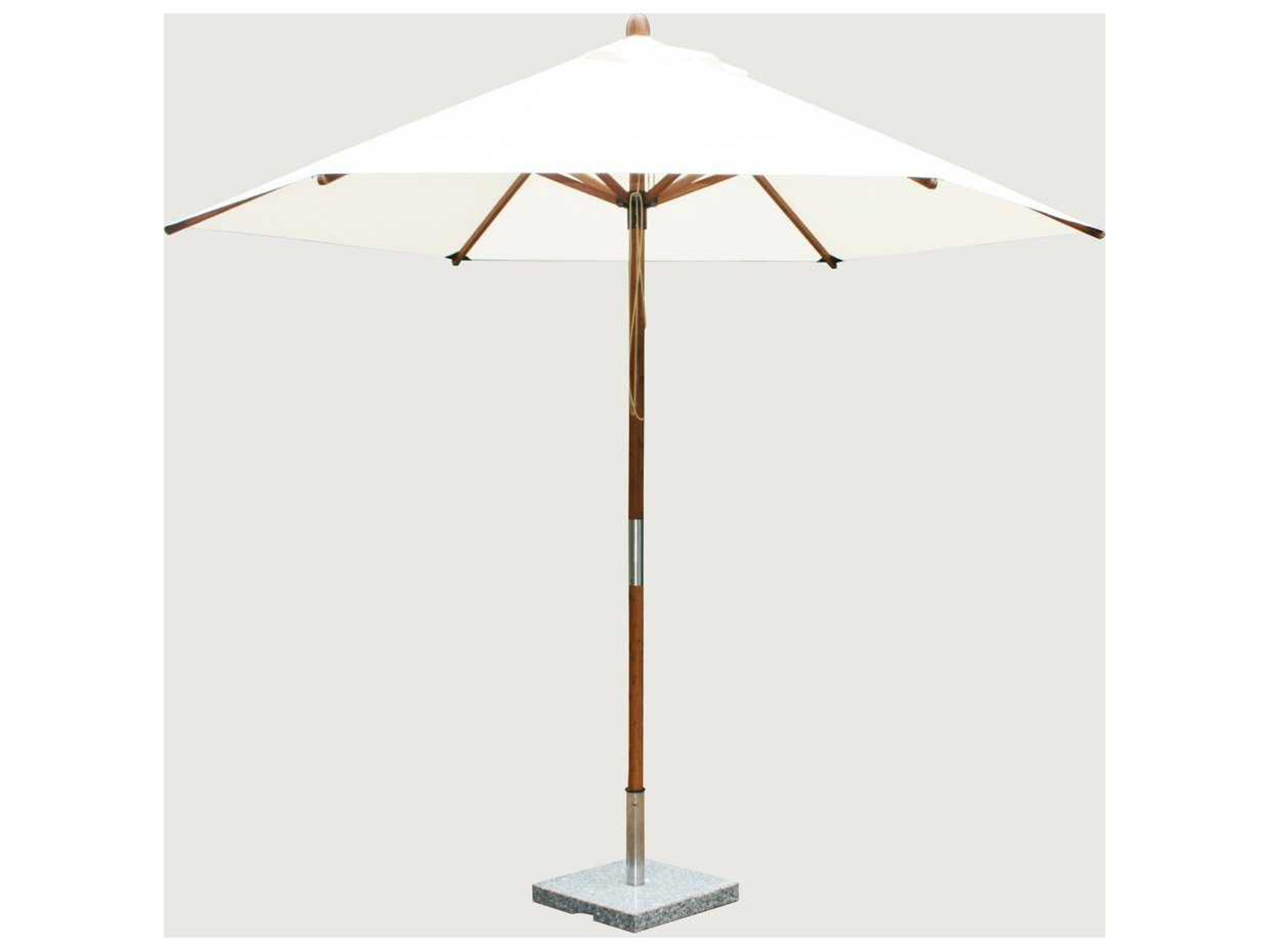 Bambrella Sirocco 9 foot Round Pulley Lift Outdoor Patio Umbrella