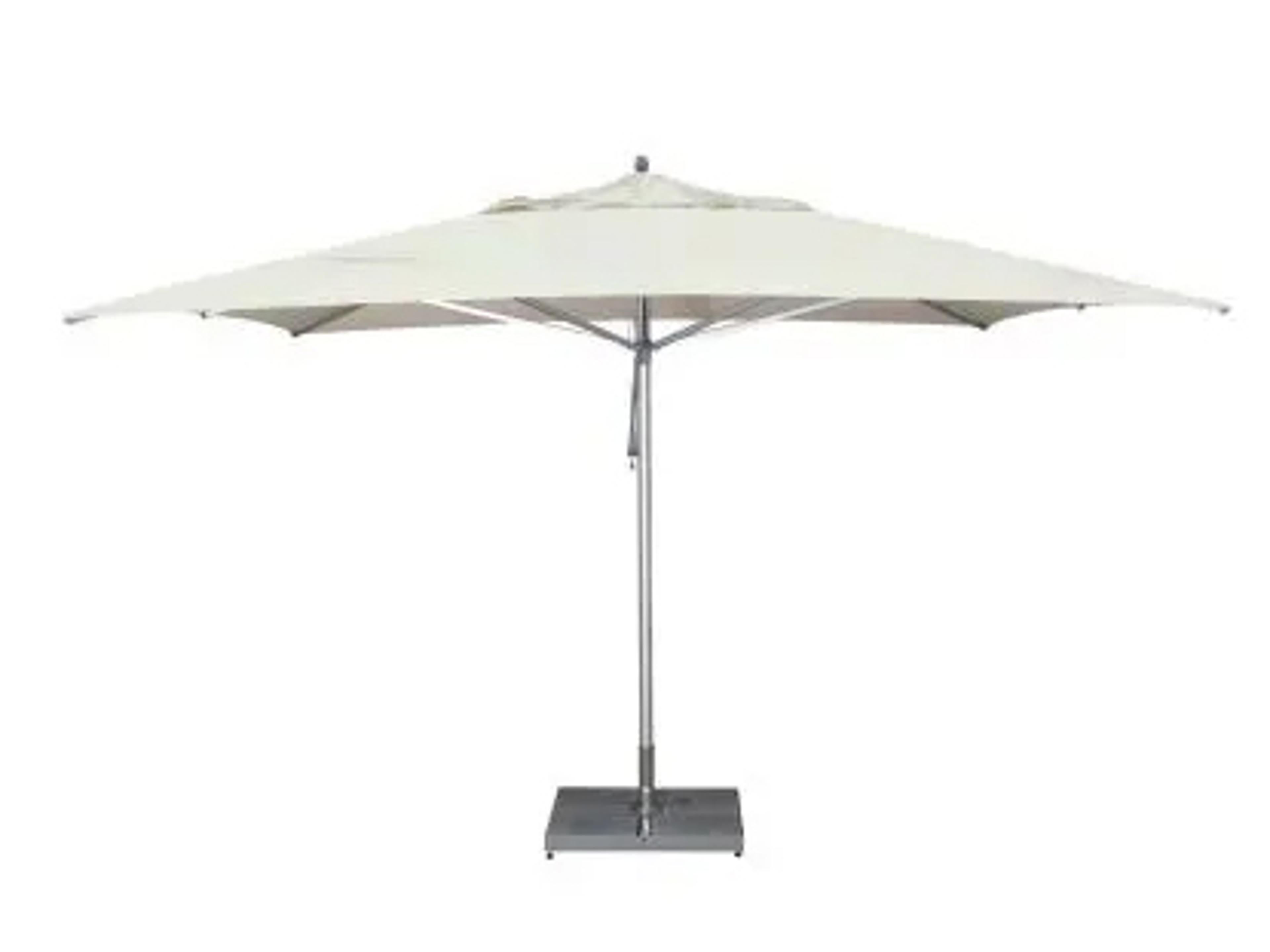 Hurricane Aluminum Center Pole 6.5 x 10 Foot Rectangular Outdoor Umbrella