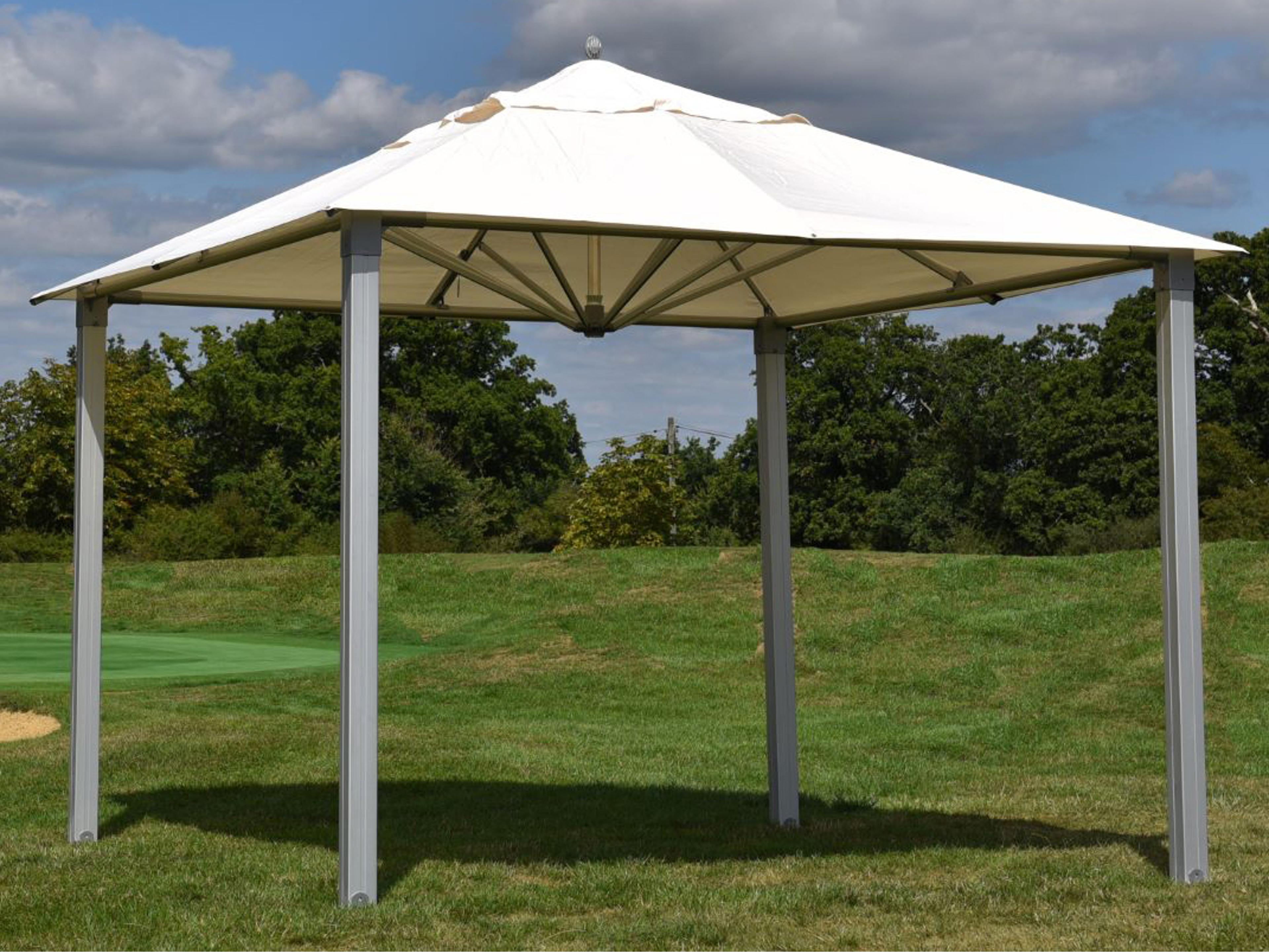 Alize Aluminum 11 Foot Square Pavilion without Privacy