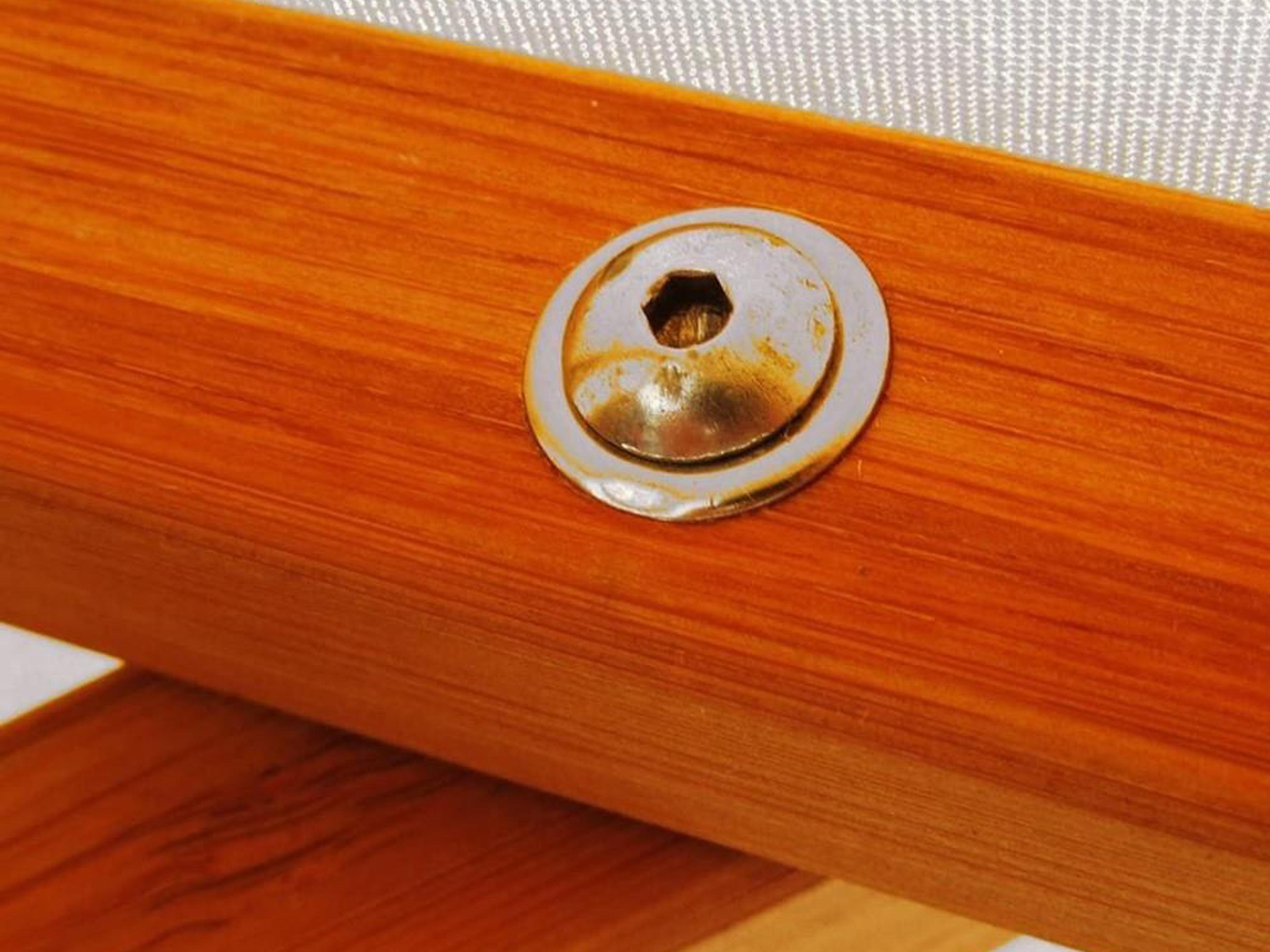 Bambrella Levante Wood 10 Foot Square Pulley Lift Patio Umbrella