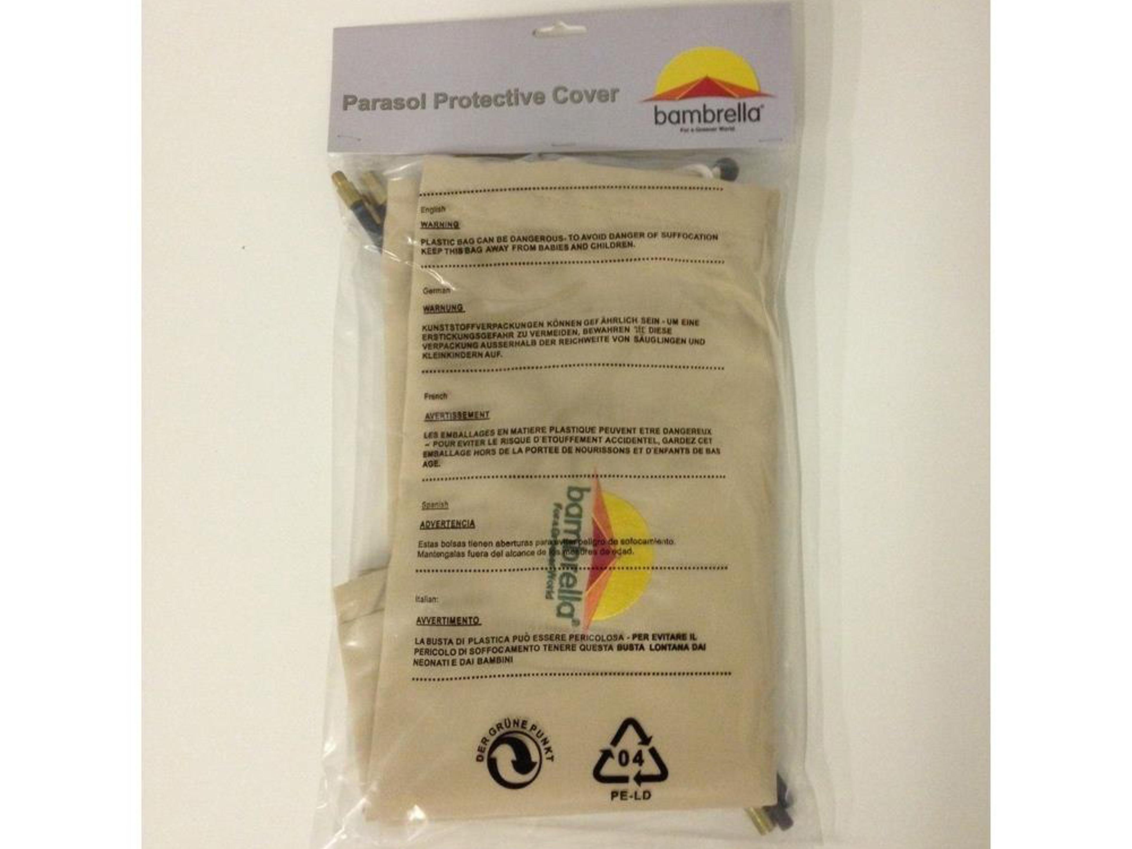 Umbrella Cover for Side Wind