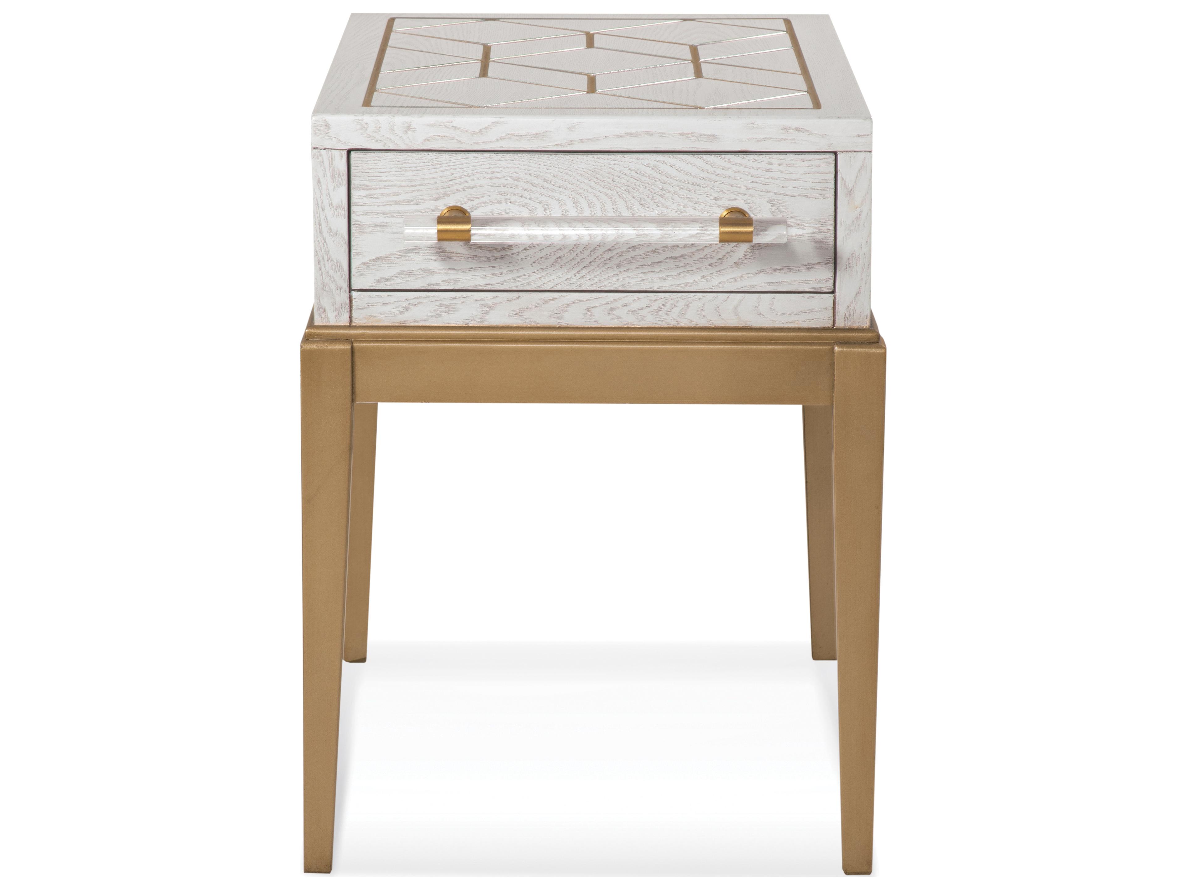 Rectangular Wood Soft Graphite End Table