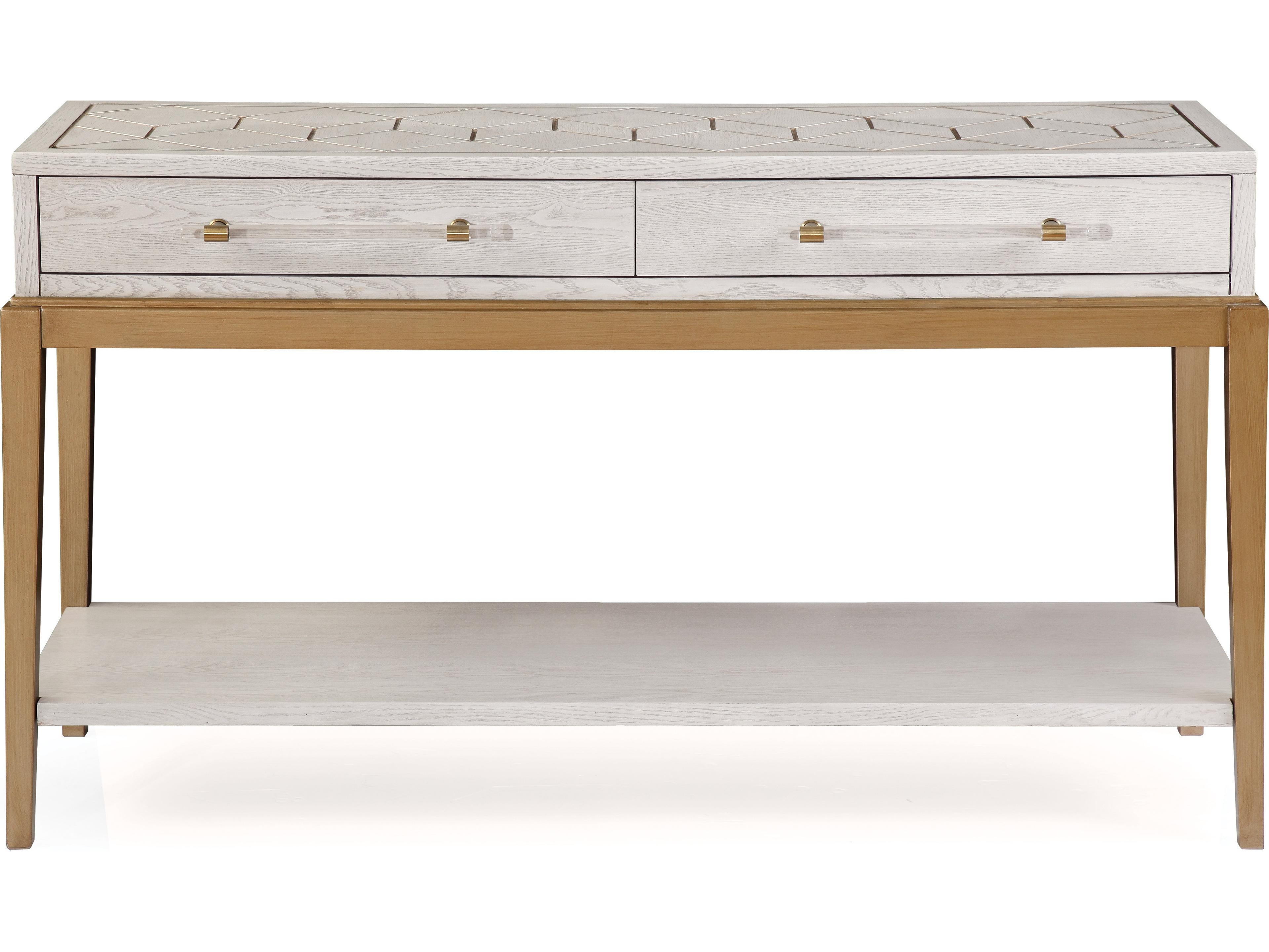 Rectangular Wood Soft Graphite Consolee Table