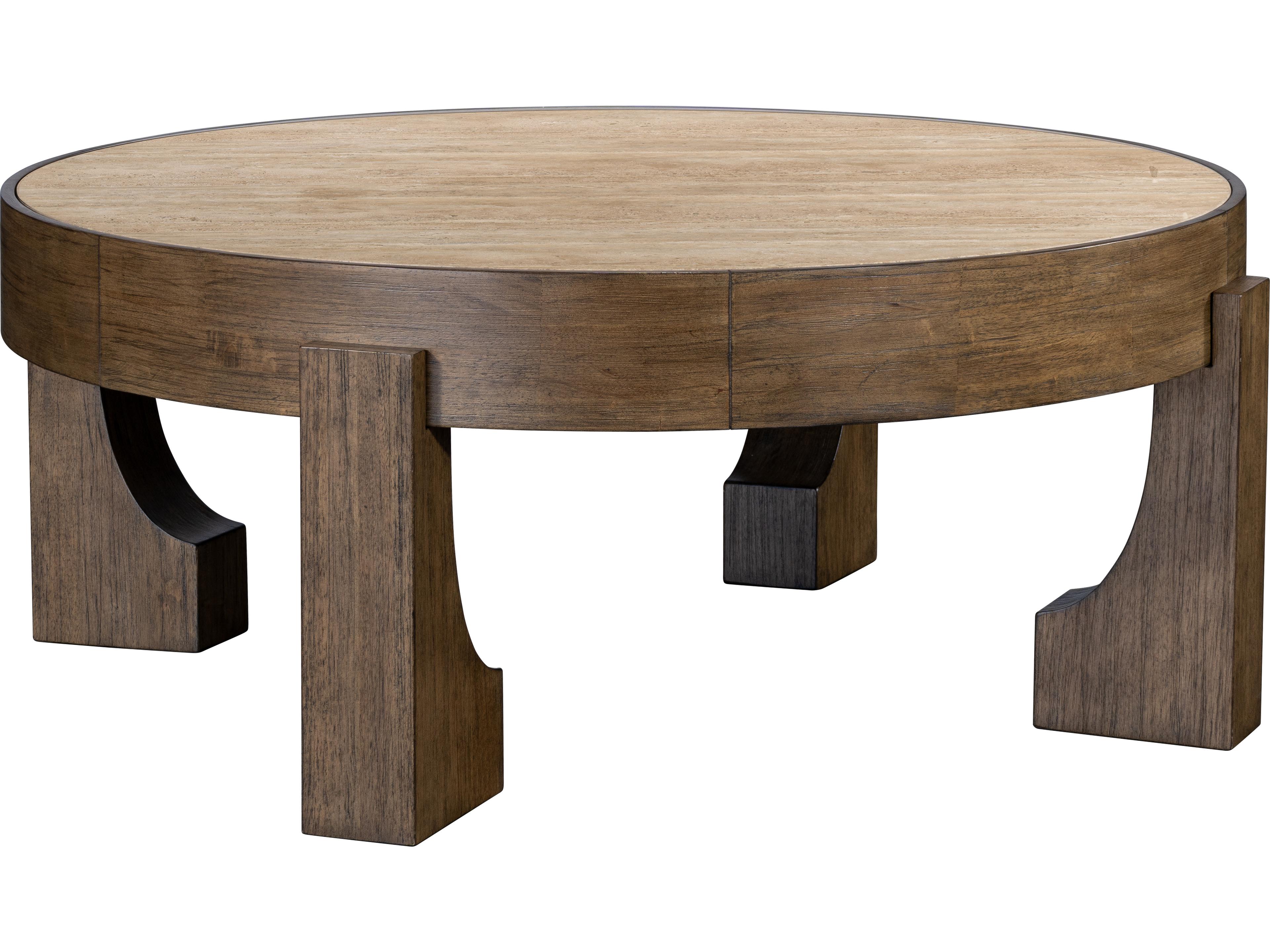 Canyon Round Wood Coffee Table