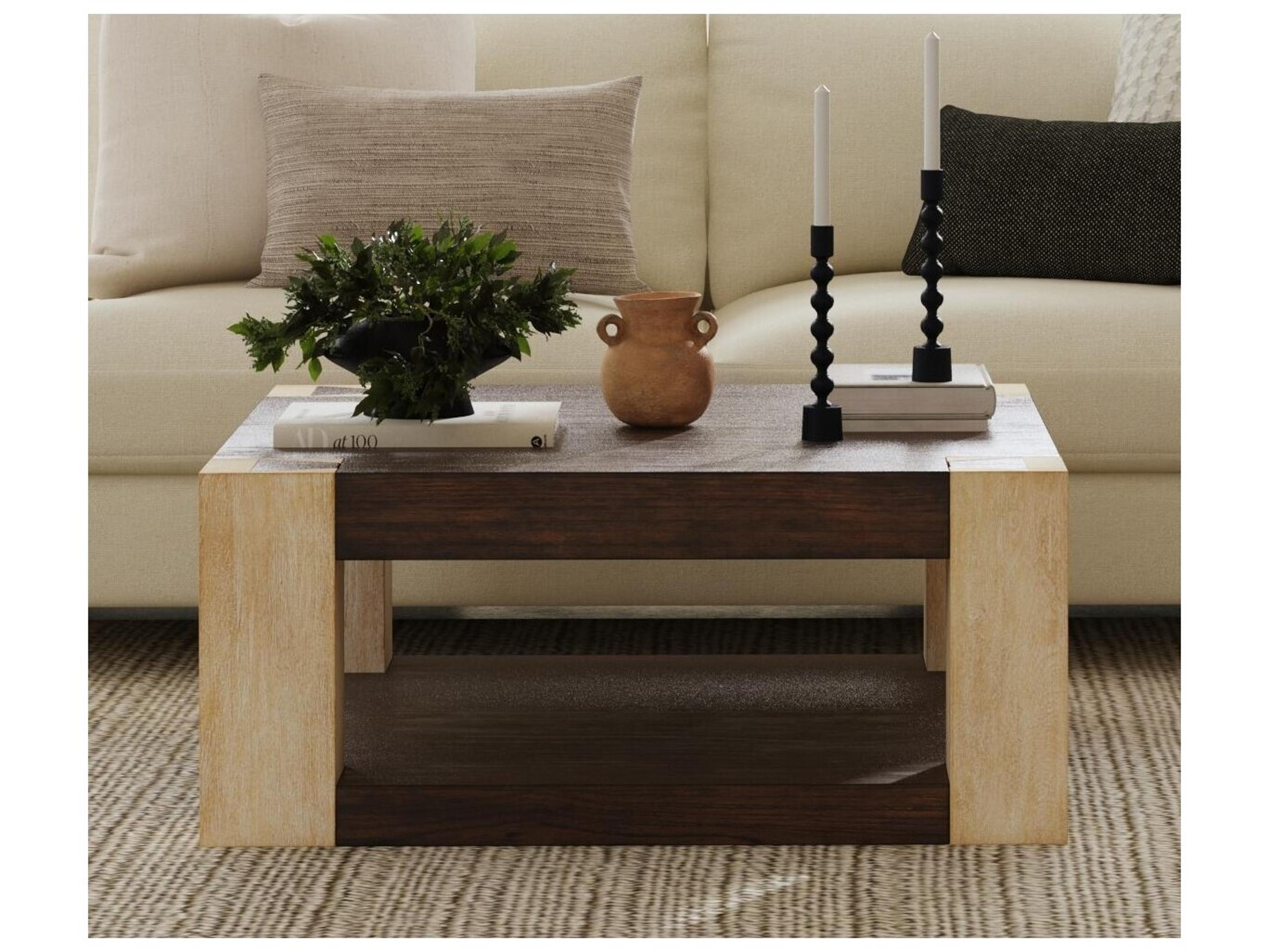Bassett Mirror Harmony Square Wood Coffee Table
