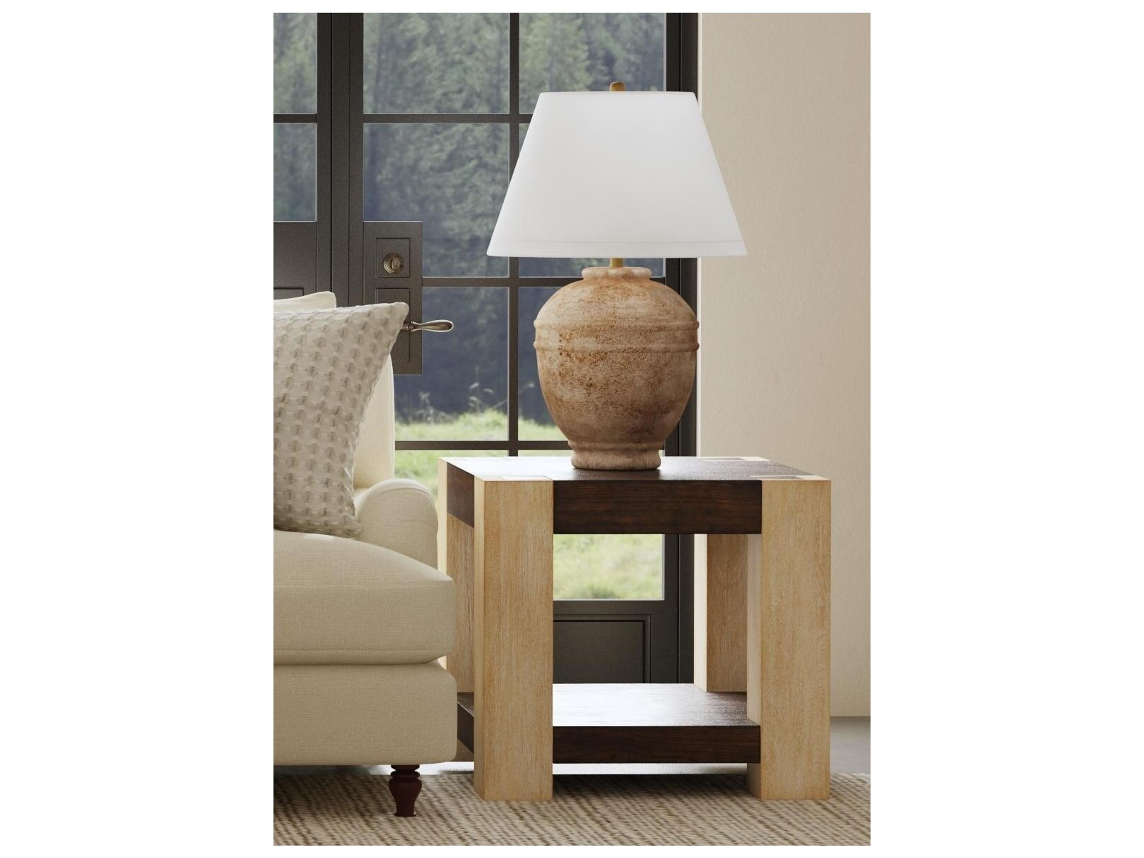 Bassett Mirror Harmony Square Wood End Table